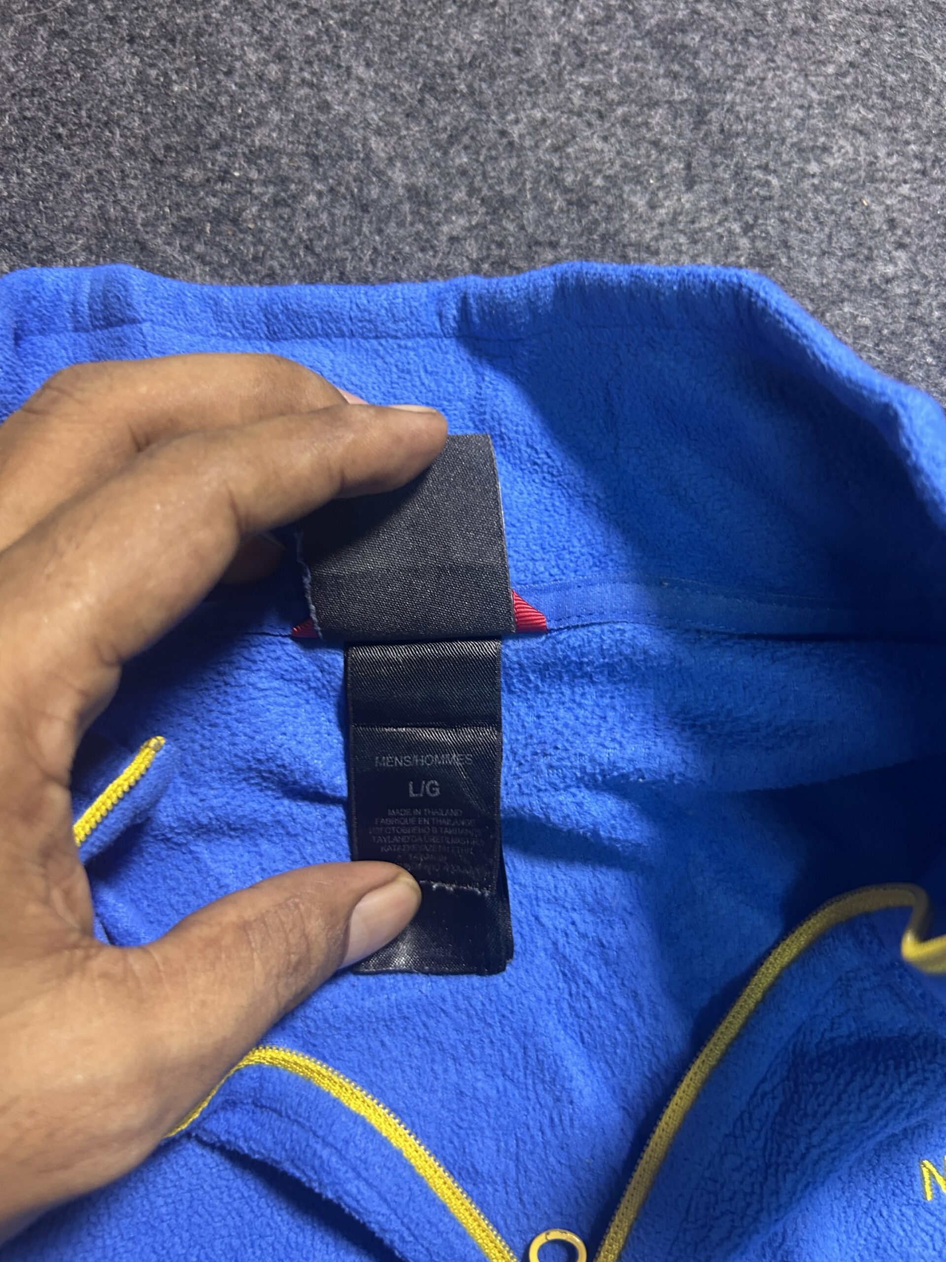 The North Face Blue Quarter Zip Fleece Sweater XL