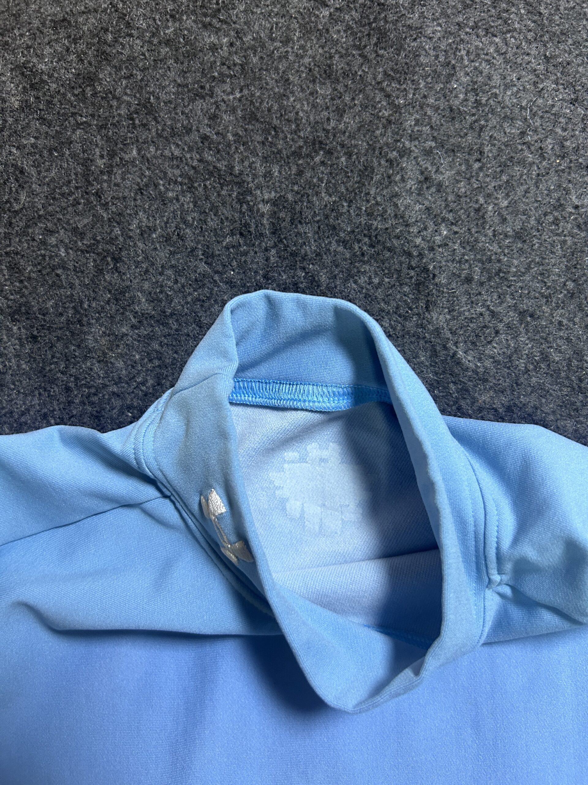 Under Armour Blue Mock Neck Compression Base Layer Top | XS