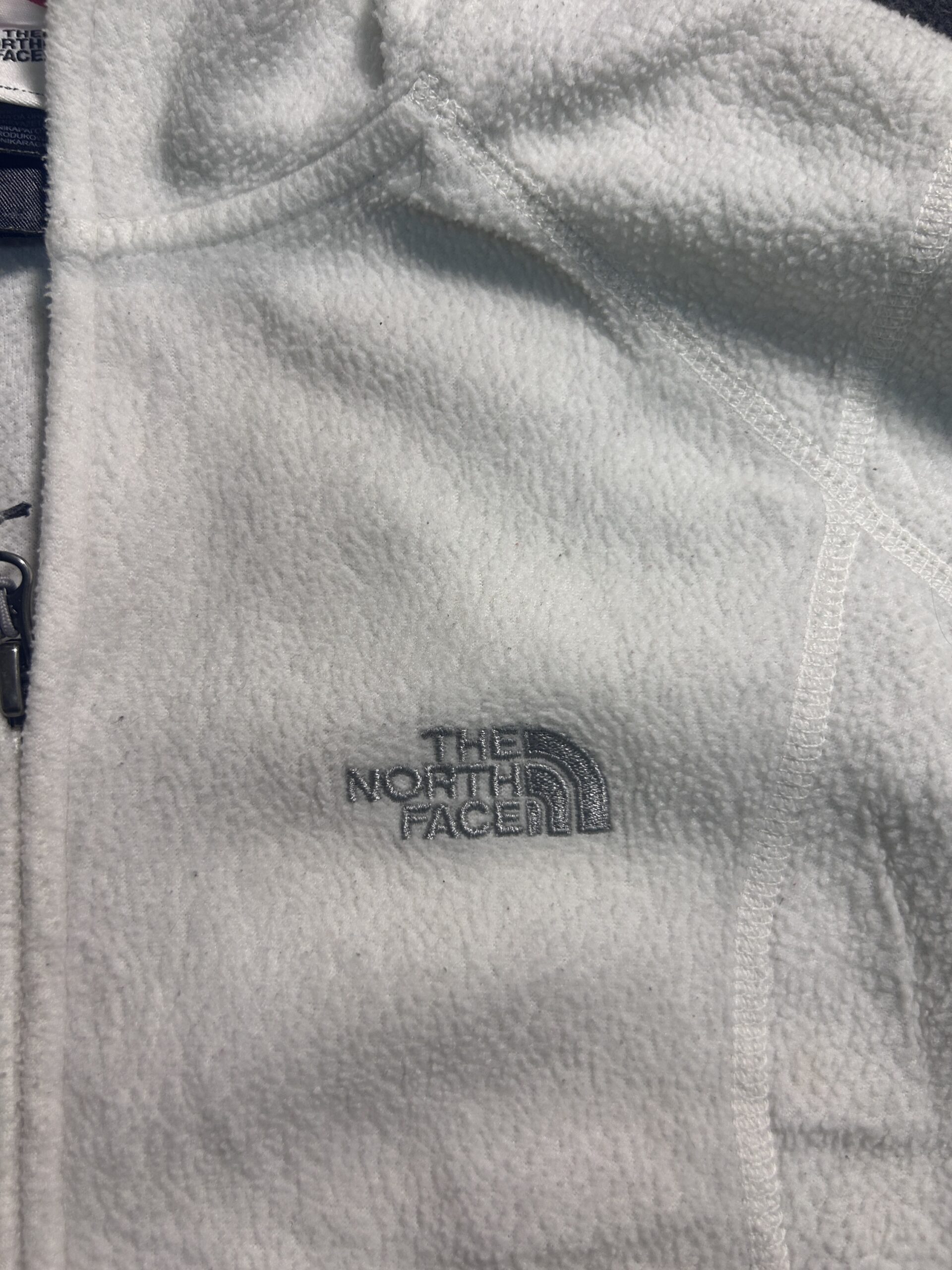 The North Face Polartec Classic Hooded Fleece Jacket White | M
