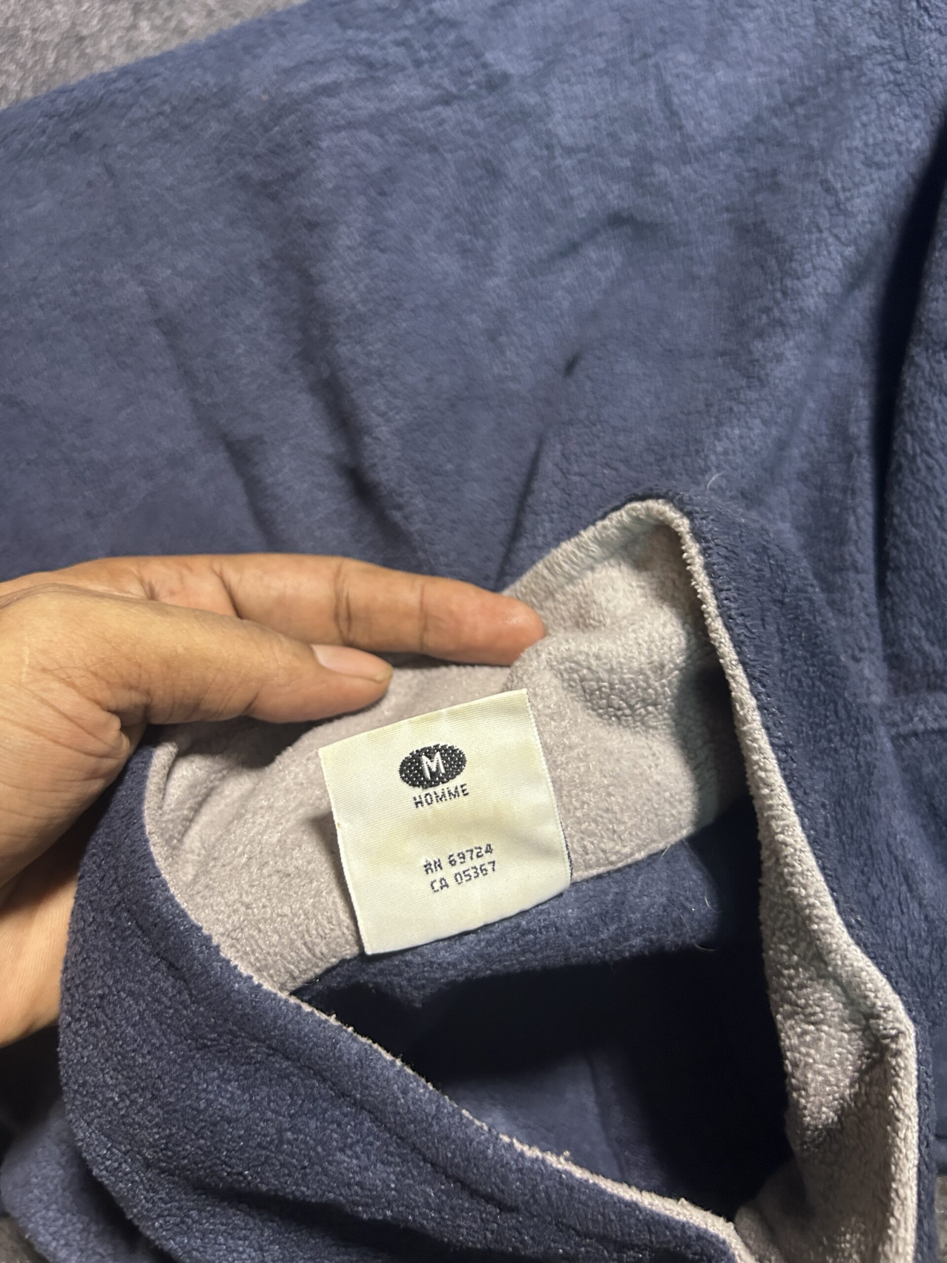 Columbia Navy Blue Half Zip Men’s Fleece Sweater XL