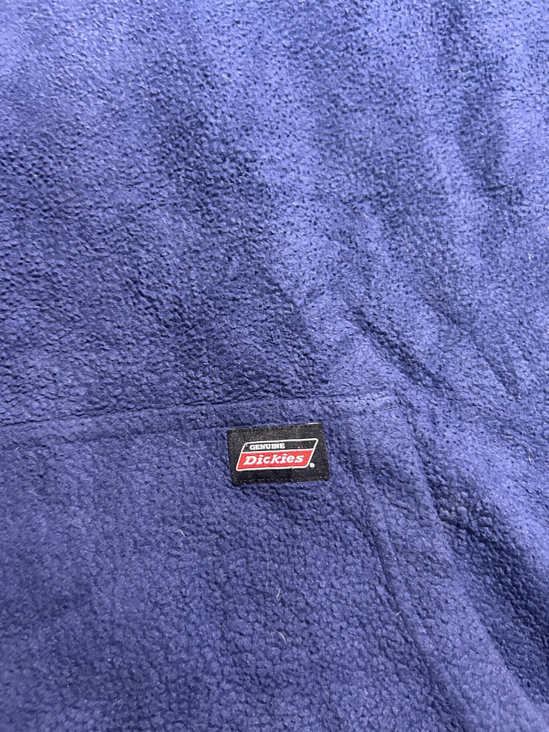 Dickies Navy Blue Sherpa Fleece Hoodie Pullover XL