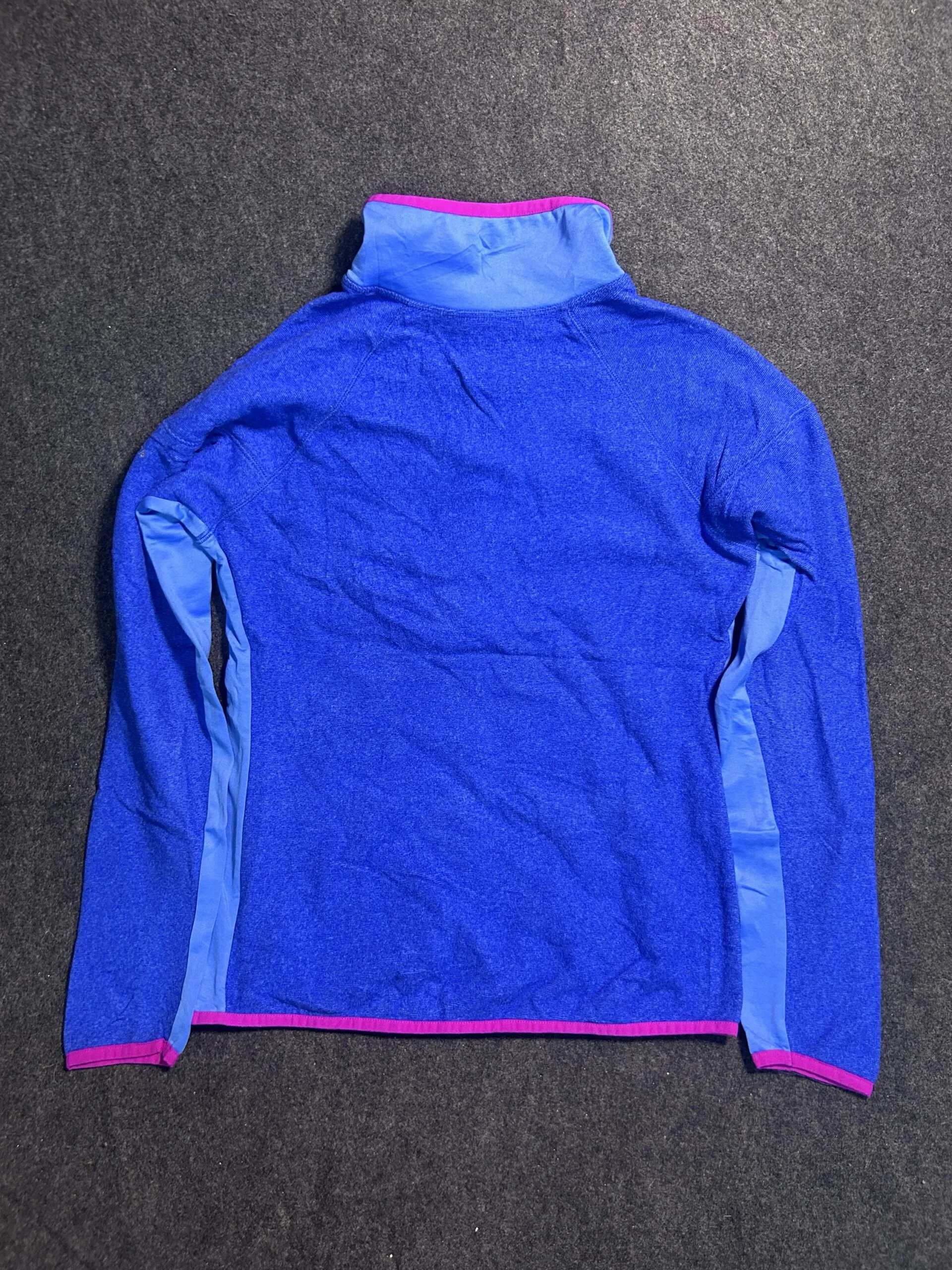 Columbia Blue Quarter Zip Fleece Sweater Outdoor | Unisex | M