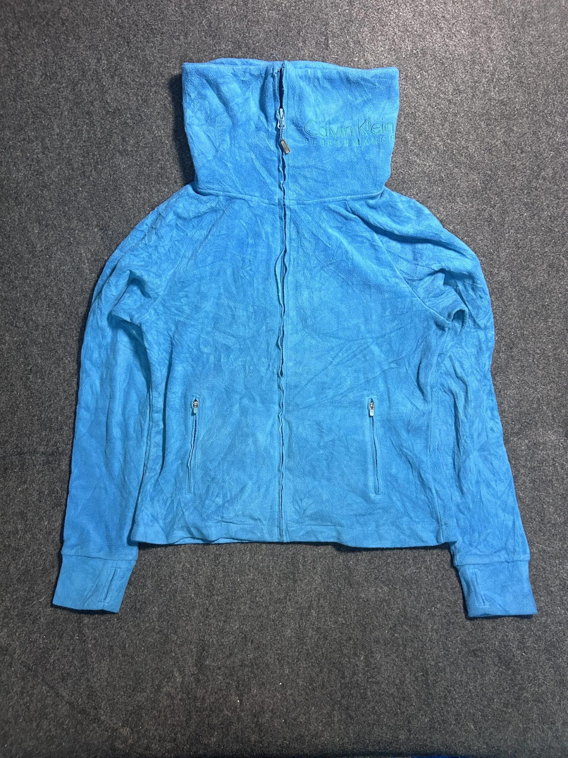 Calvin Klein Performance Women’s Blue Full Zip Fleece Jacket