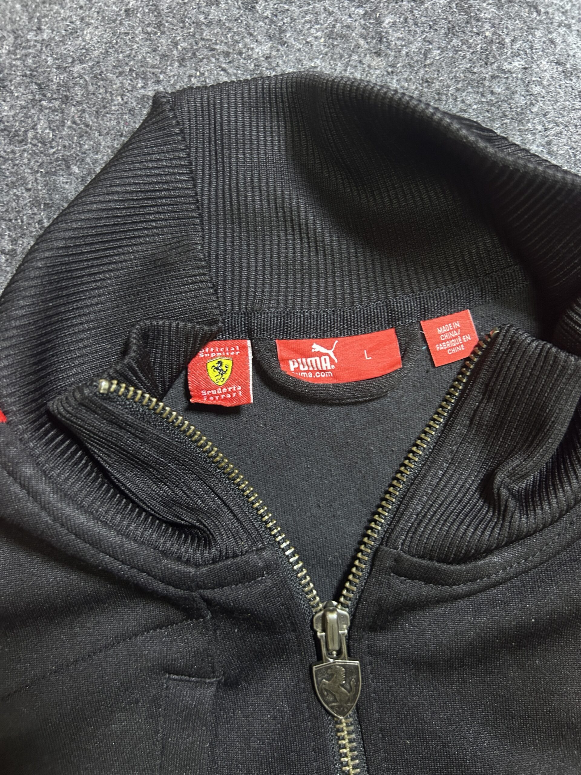 Puma x Scuderia Ferrari Track Jacket Black Red  | M