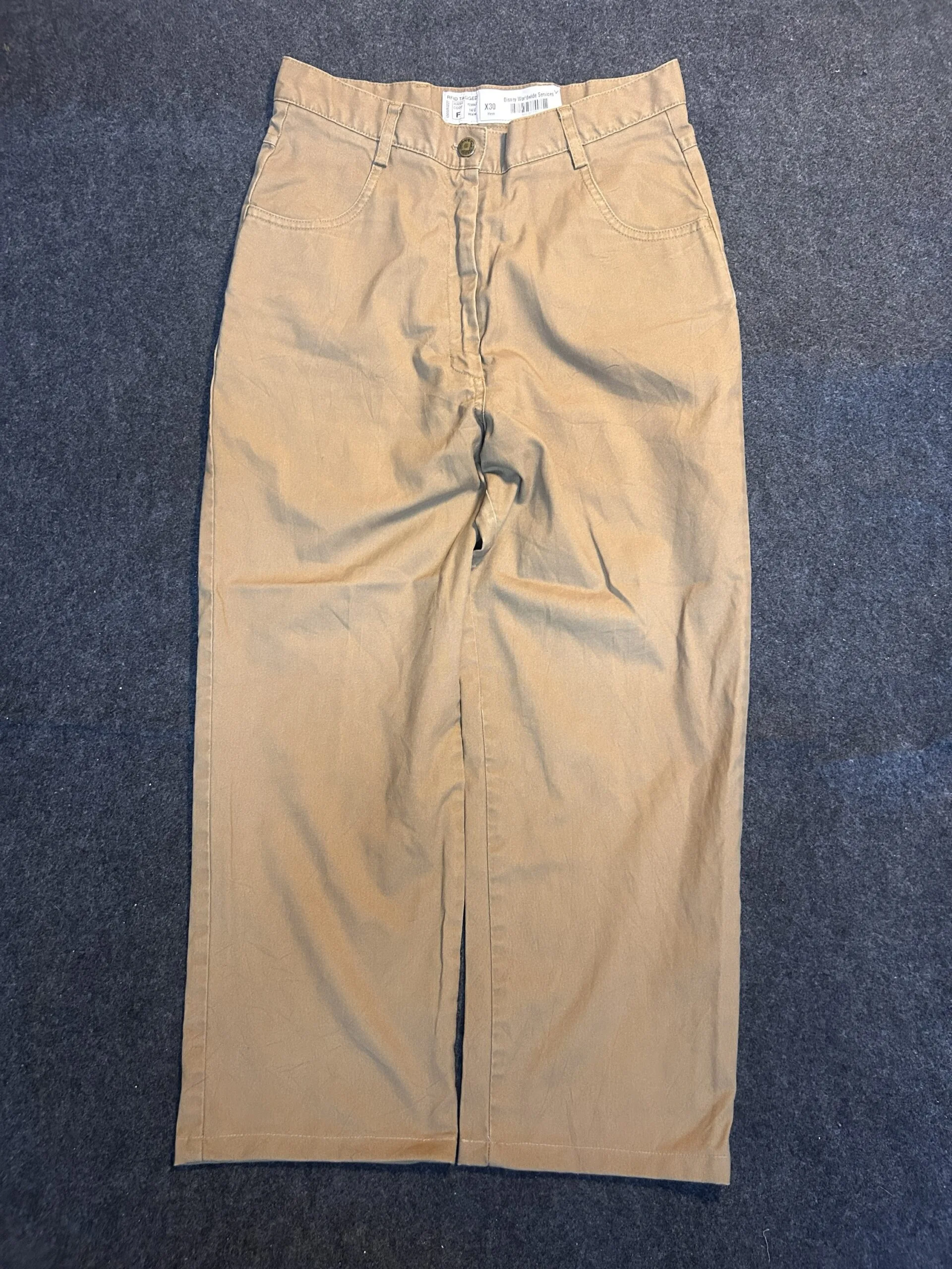 Disney Worldwide Services Workwear Baggy Pants Beige Khaki | W30