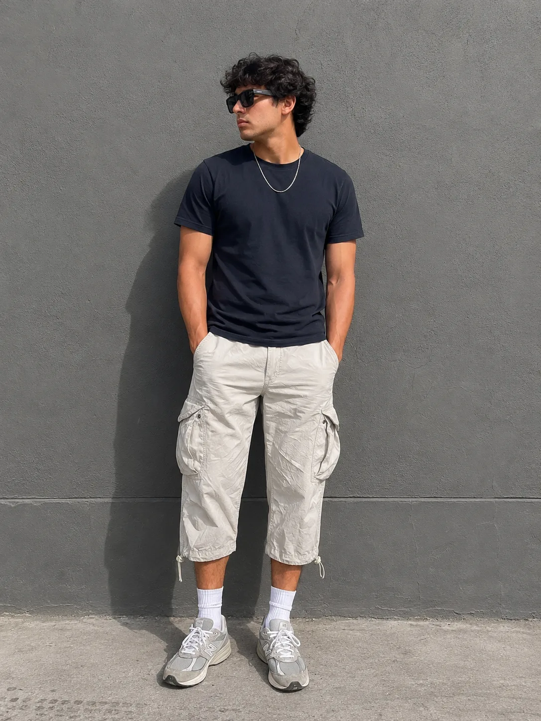 GAP Khakis Cargo Capri Pants Beige | Waist 38