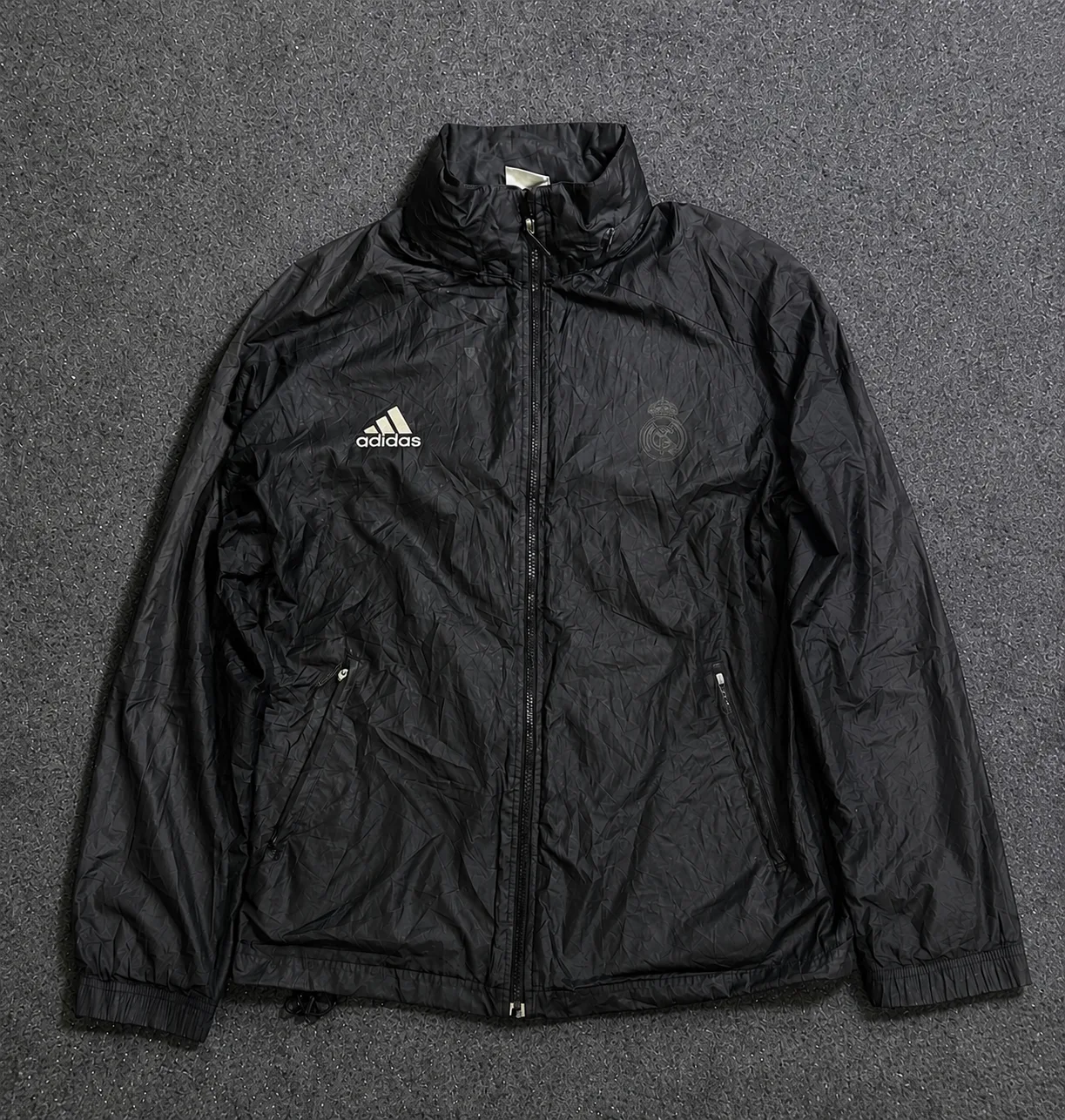 Adidas Climaproof Lightweight Windbreaker Jacket Black