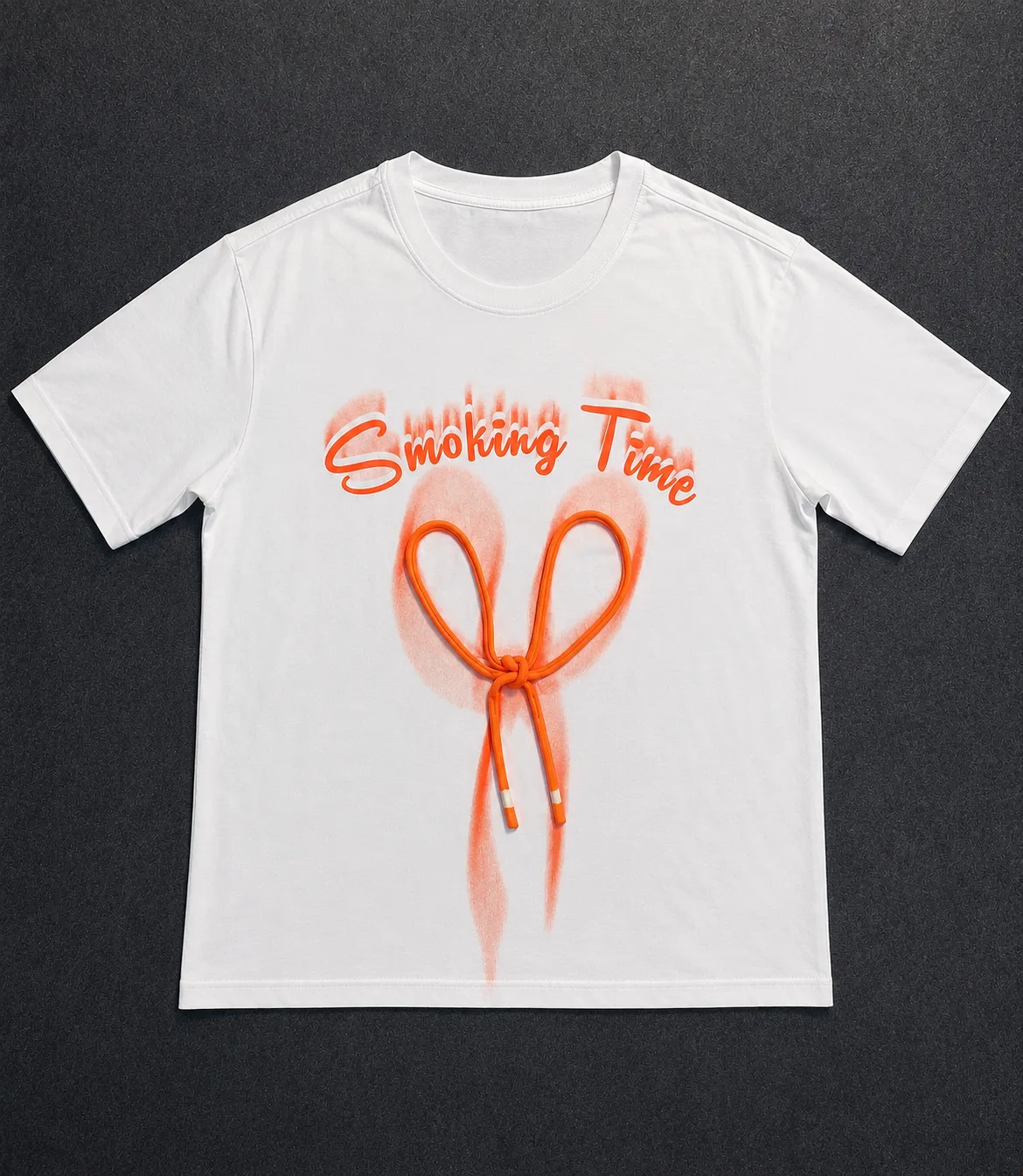 Smoking Time Graphic T-Shirt – White | 100% Cotton