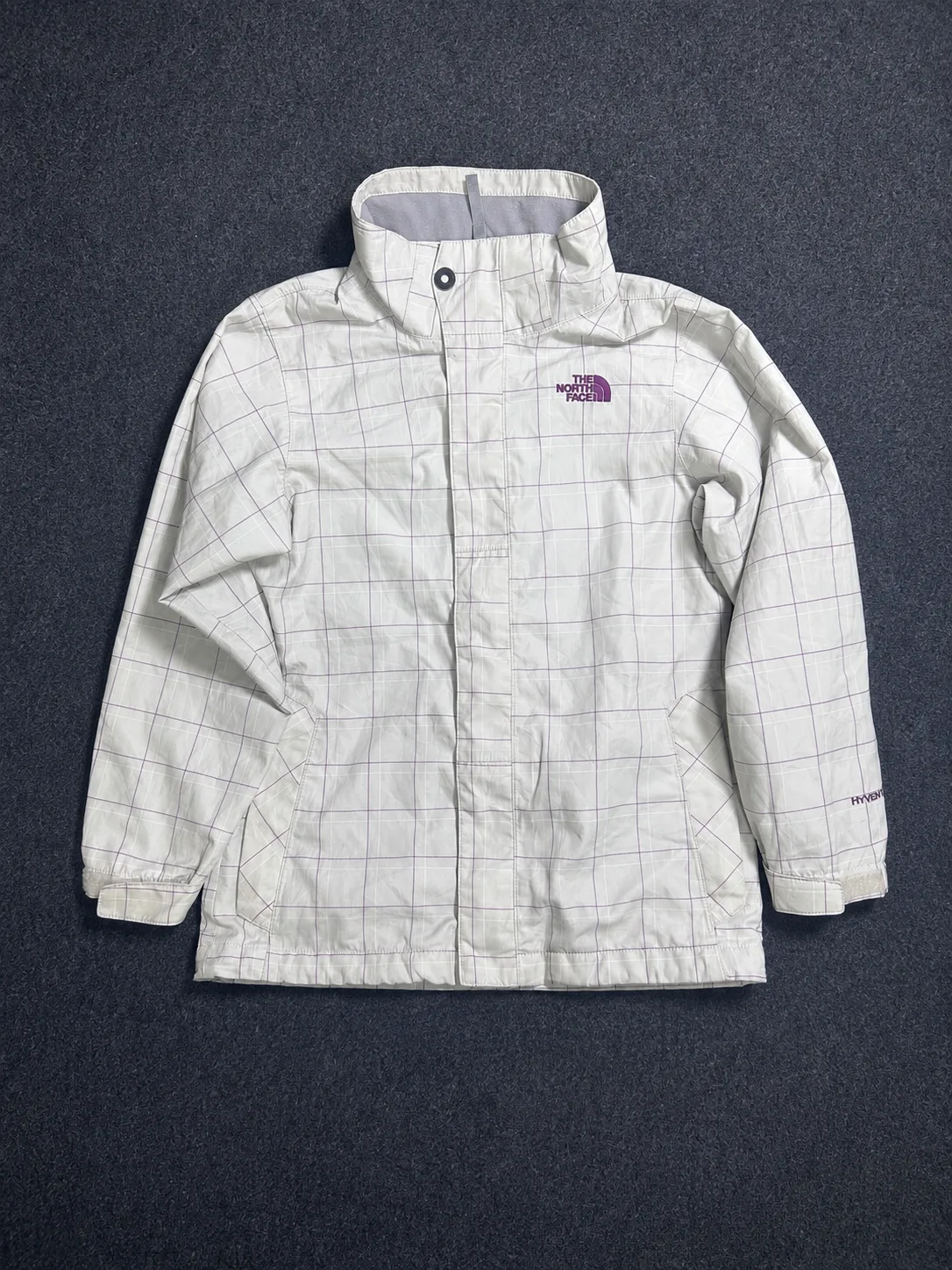 The North Face HyVent Lightweight Waterproof Jacket Unisex Beige | S