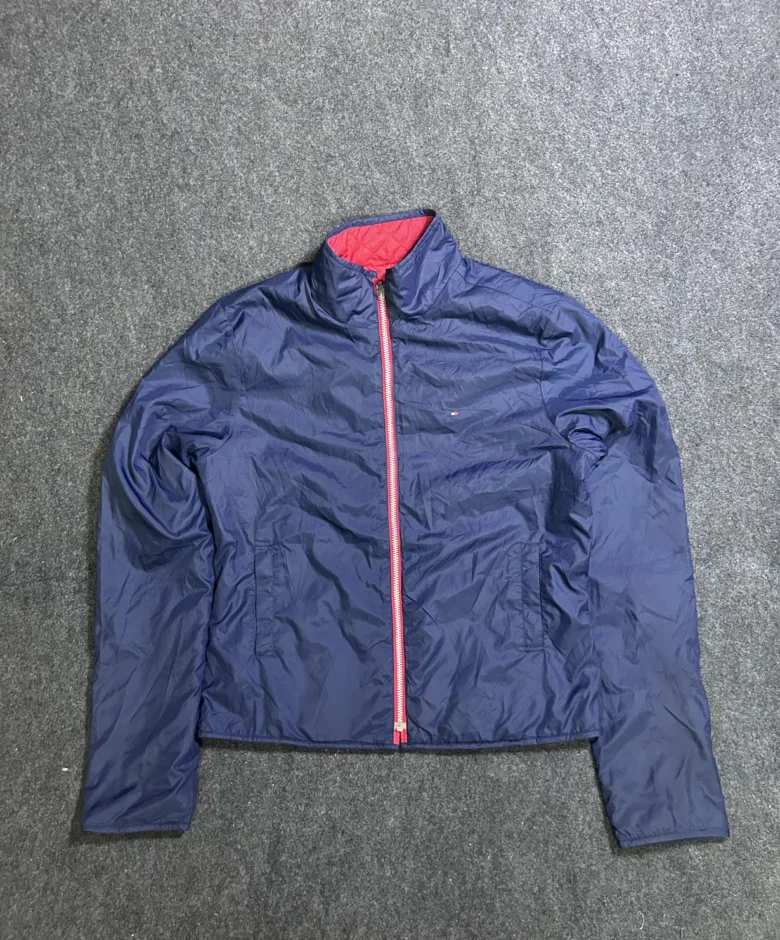 Tommy Hilfiger Reversible Lightweight Puffer Jacket Red/Navy | S