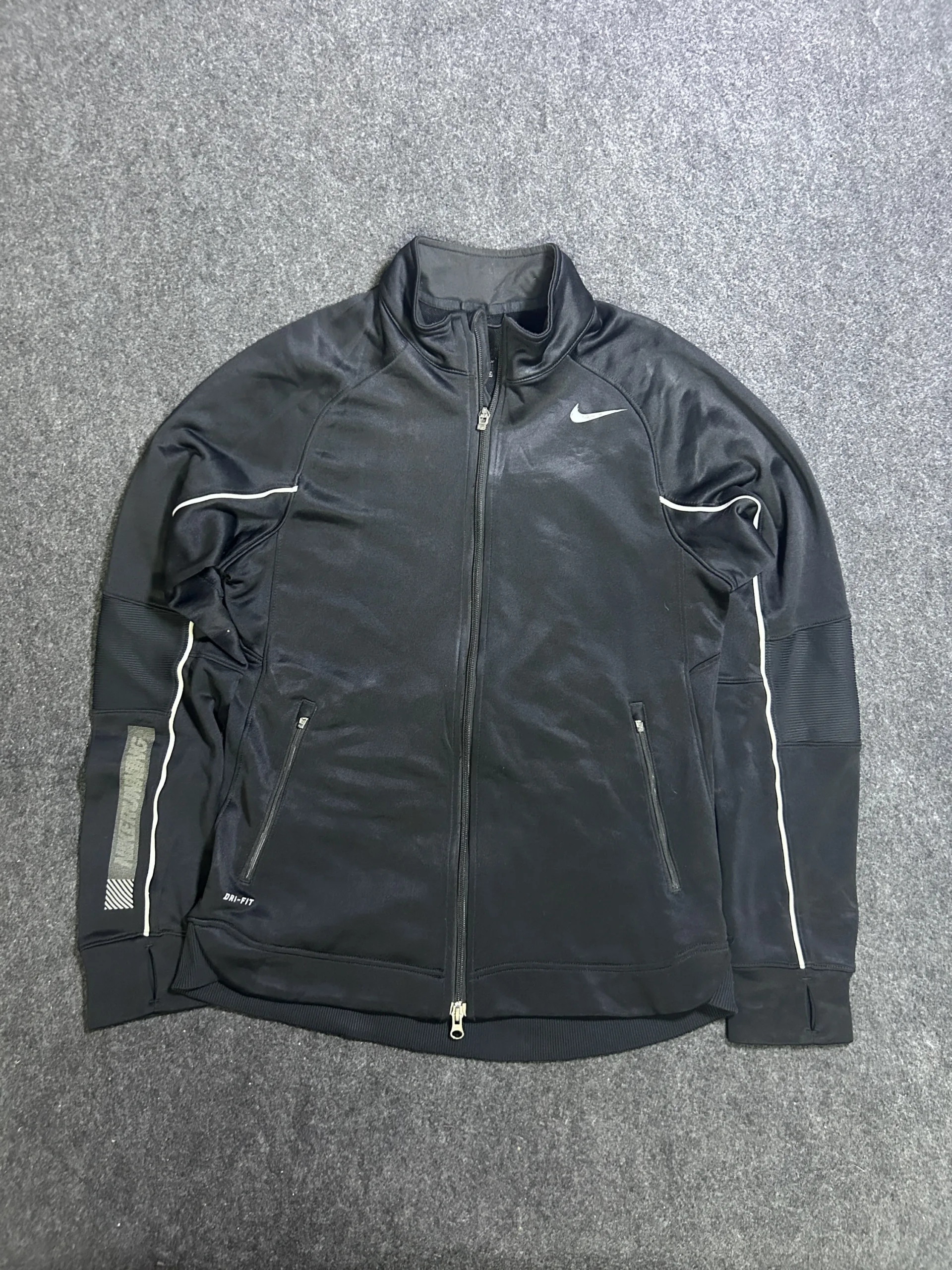 Nike Dri-FIT Full Zip Track Jacket Black Size M