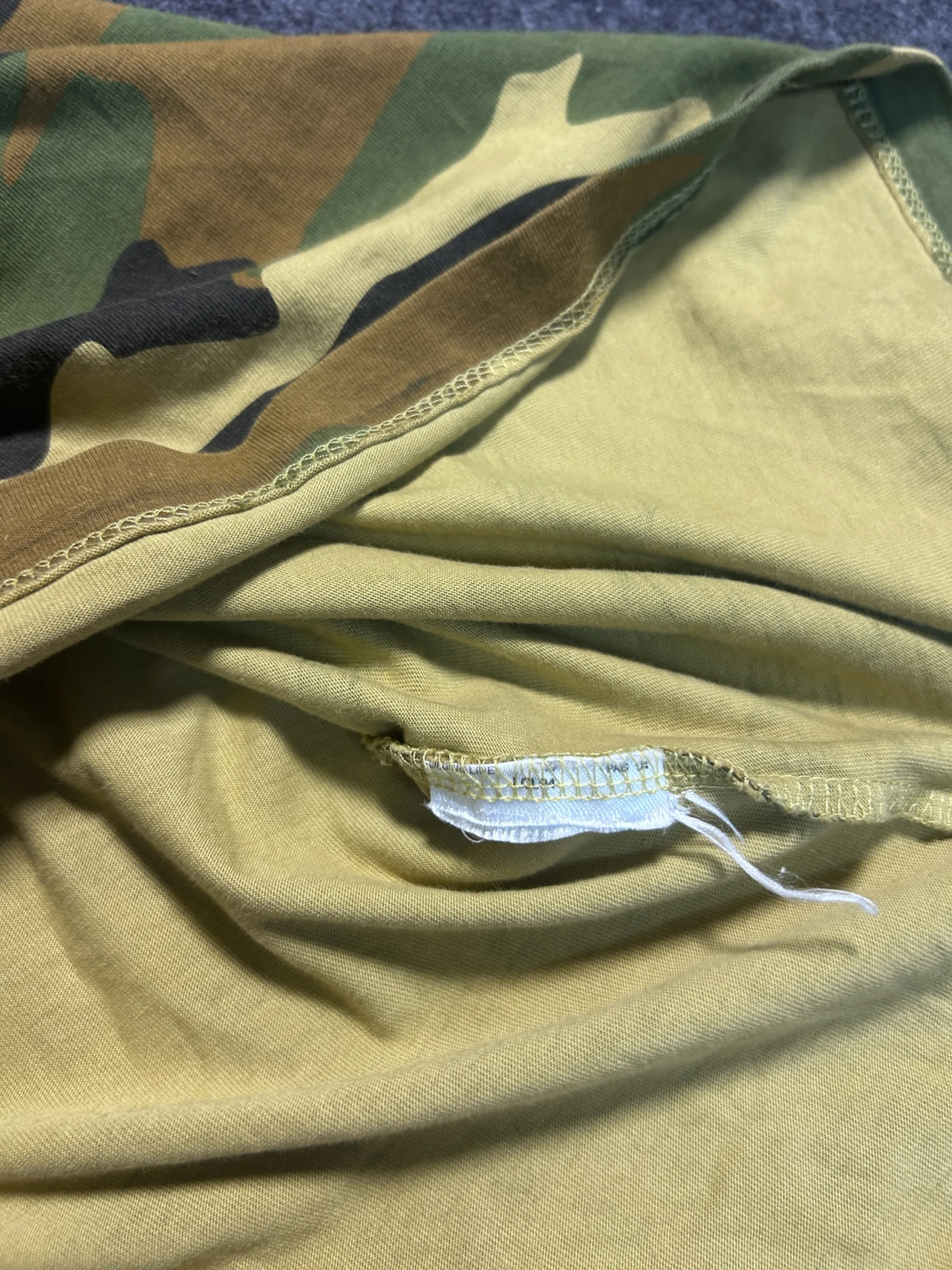 Armani Exchange A|X Camouflage Logo T-Shirt Green Camo Size M