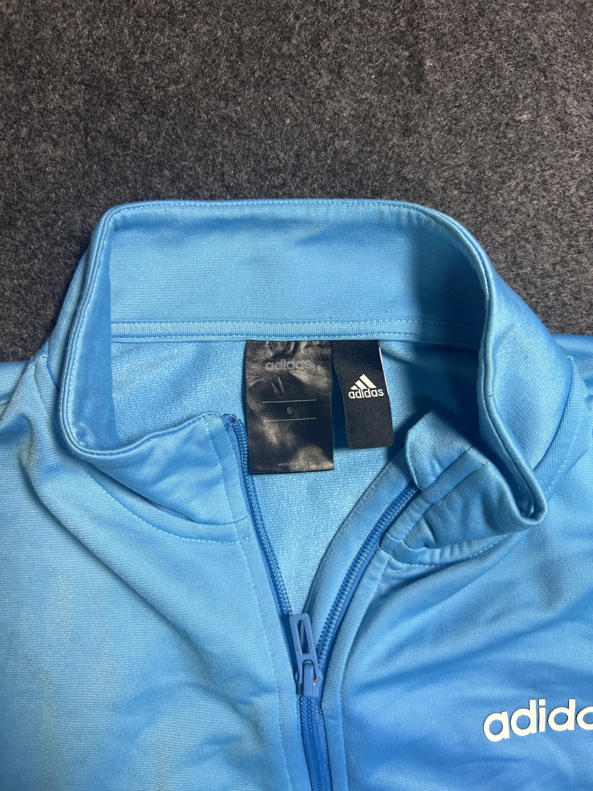 Adidas Essentials Full Zip Track Jacket Blue/Navy Size M