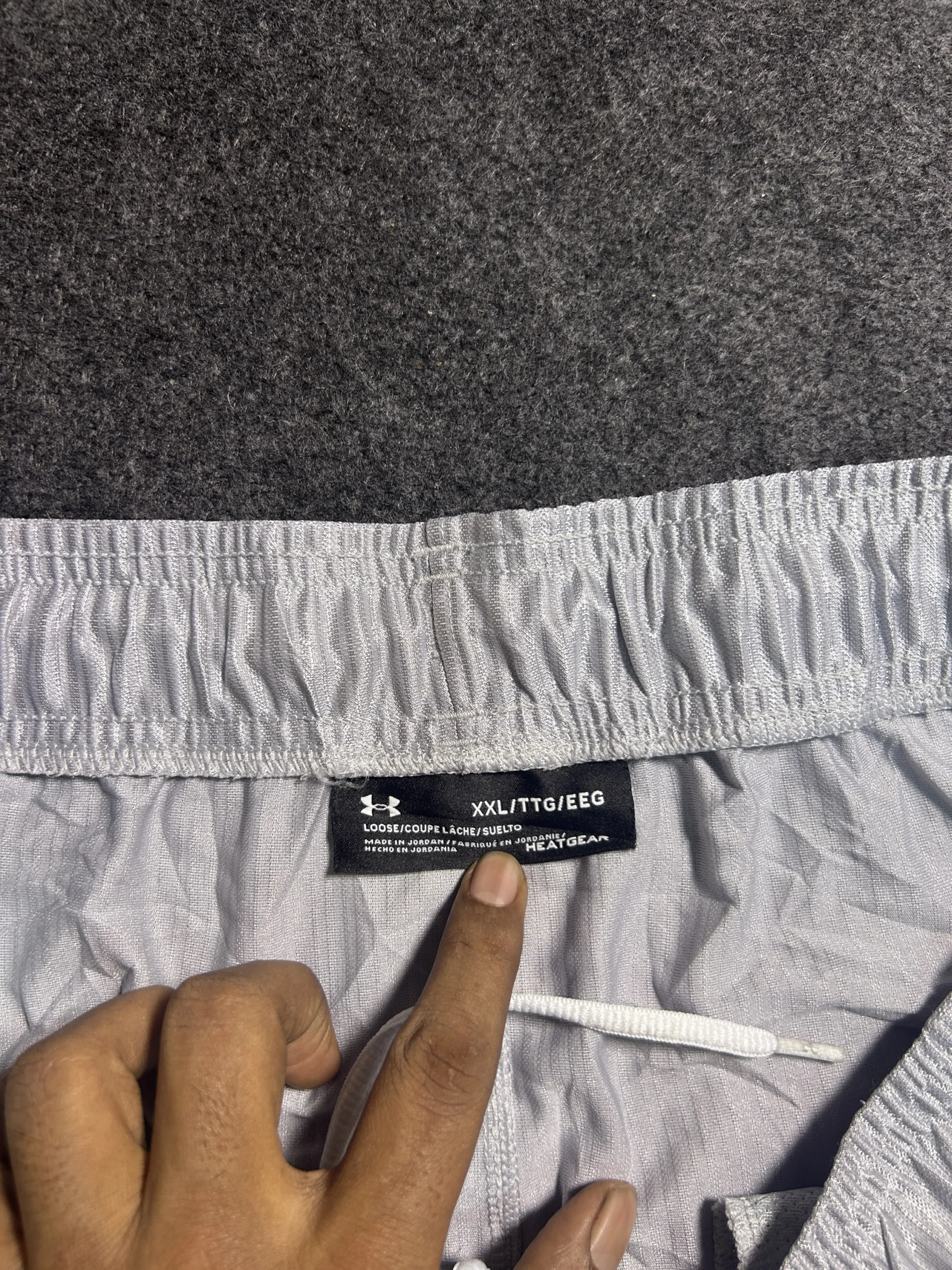 Under Armour HeatGear Training Shorts Light Grey XXL