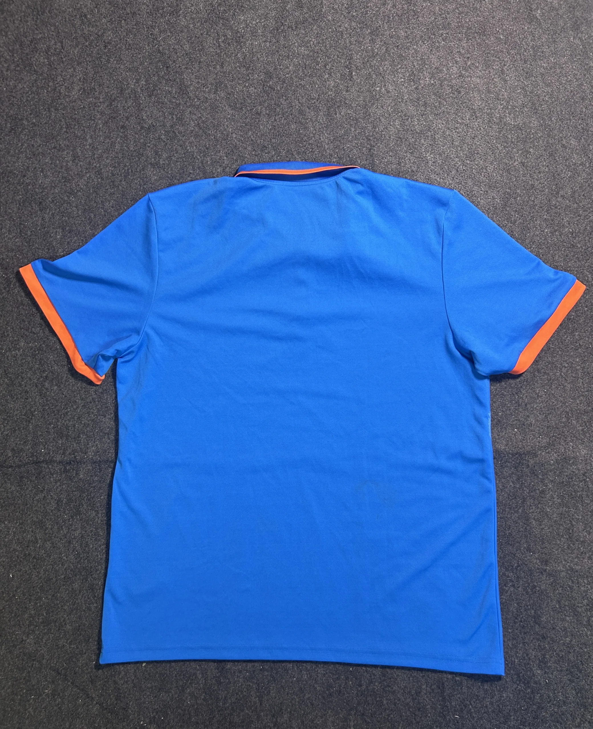 Adidas Performance Polo T-Shirt Blue Orange XXL
