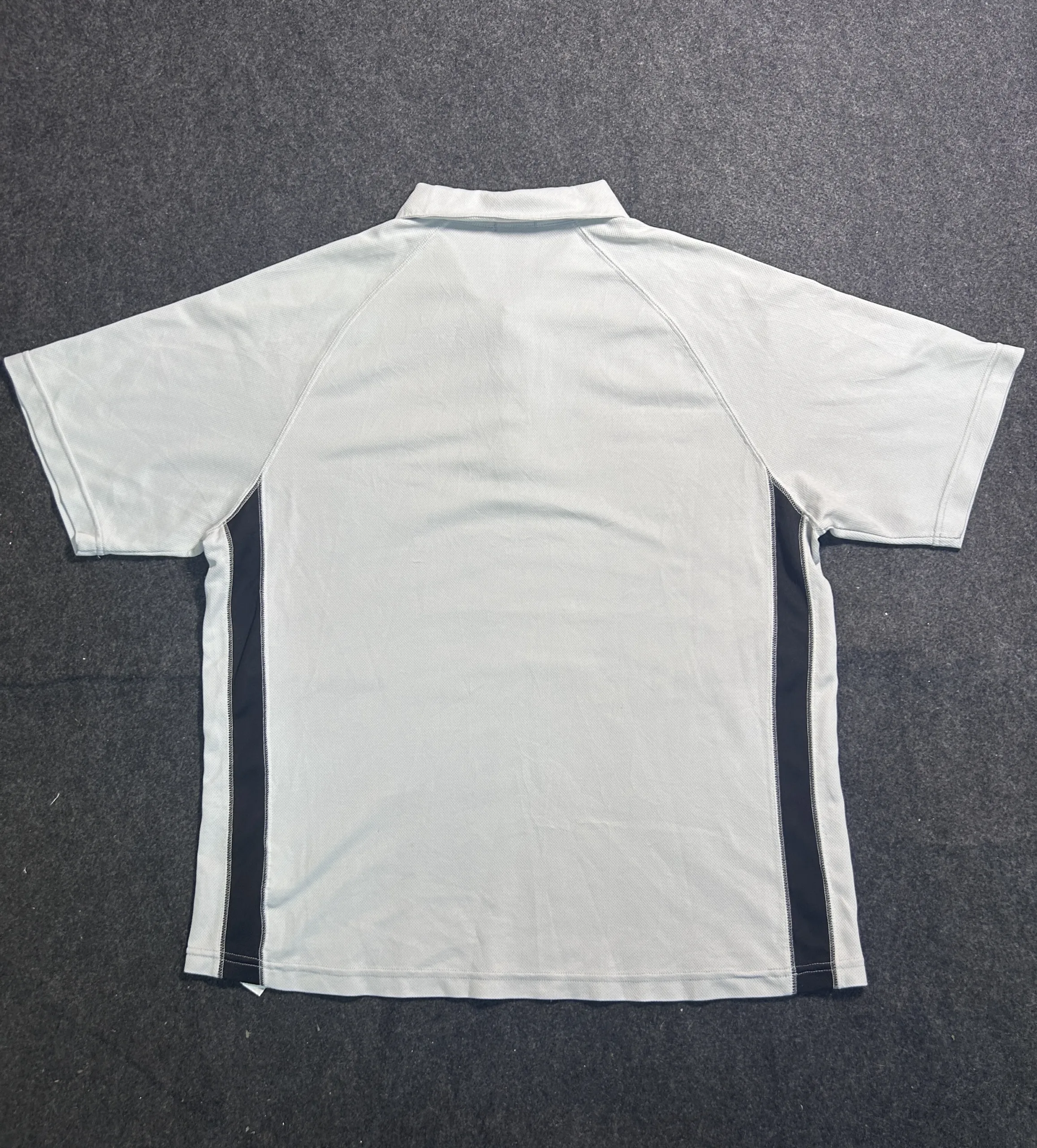 Nike FitDry Performance Polo Shirt Light Grey Black Size XXL