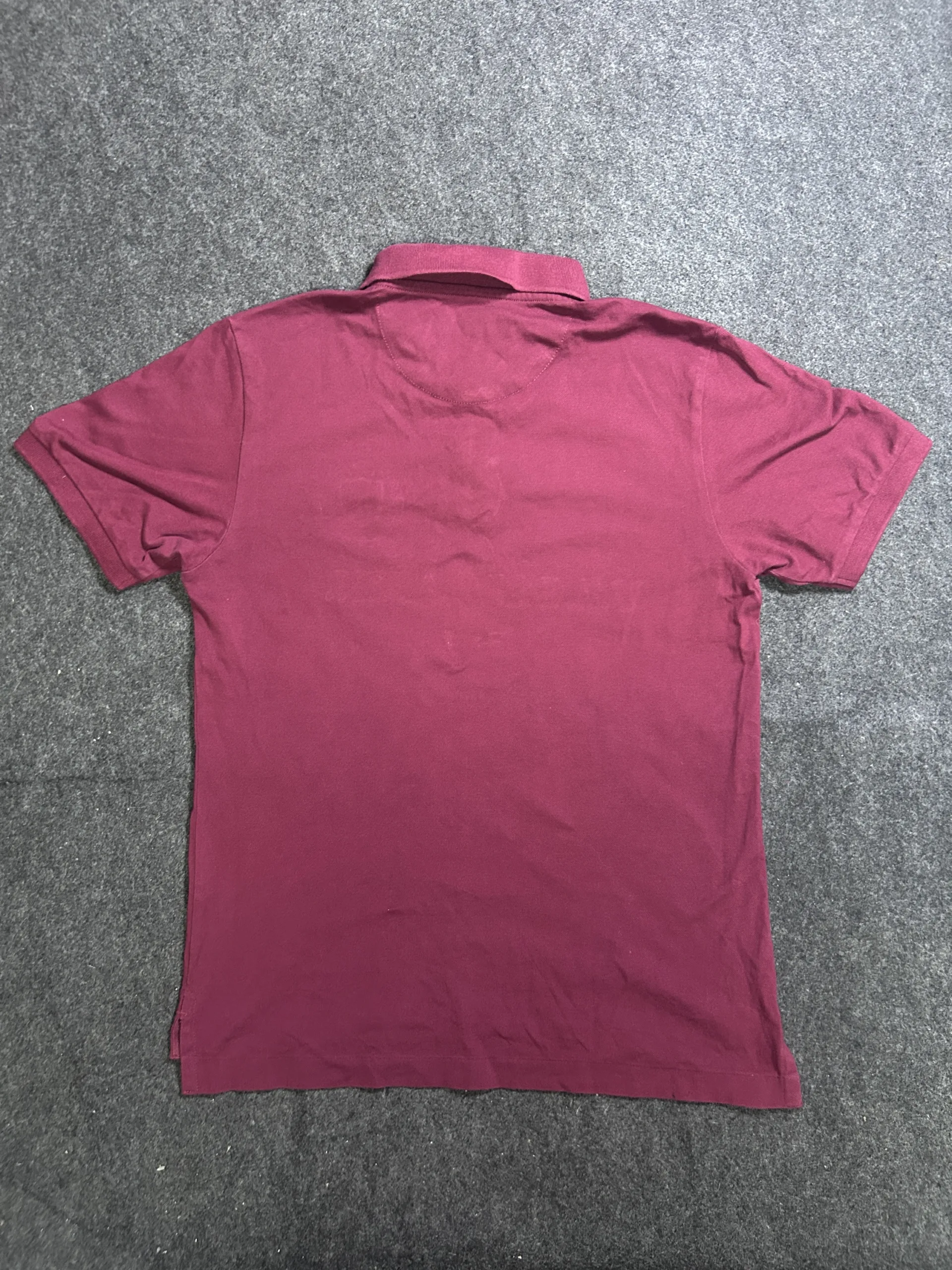 U.S. Polo Assn. Embroidered Logo Polo Shirt Maroon Burgundy Size M