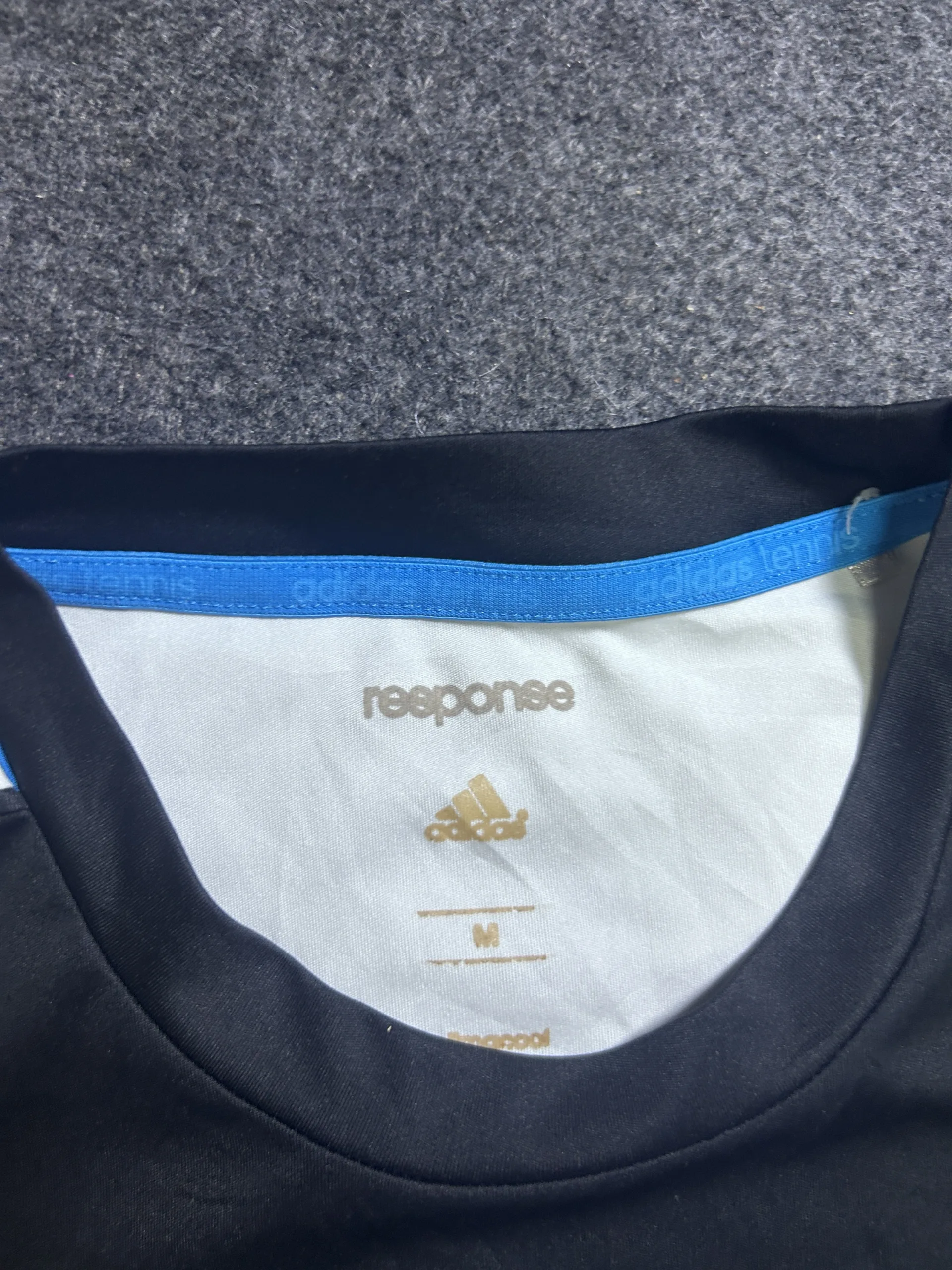 Adidas Response ClimaCool Running T-Shirt Grey Black Size M