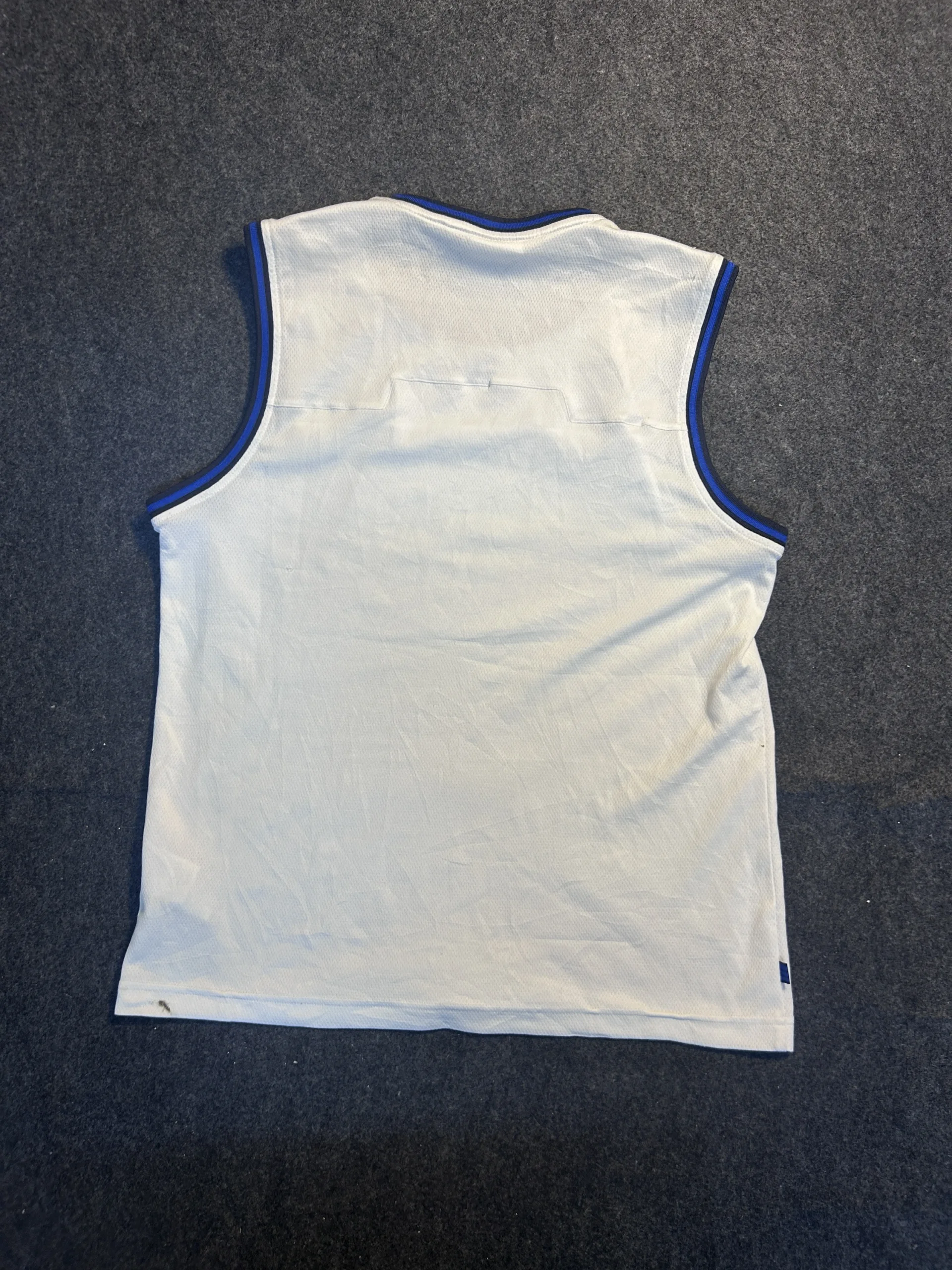 Adidas ClimaCool Sleeveless Training Tank Top White Blue Size M
