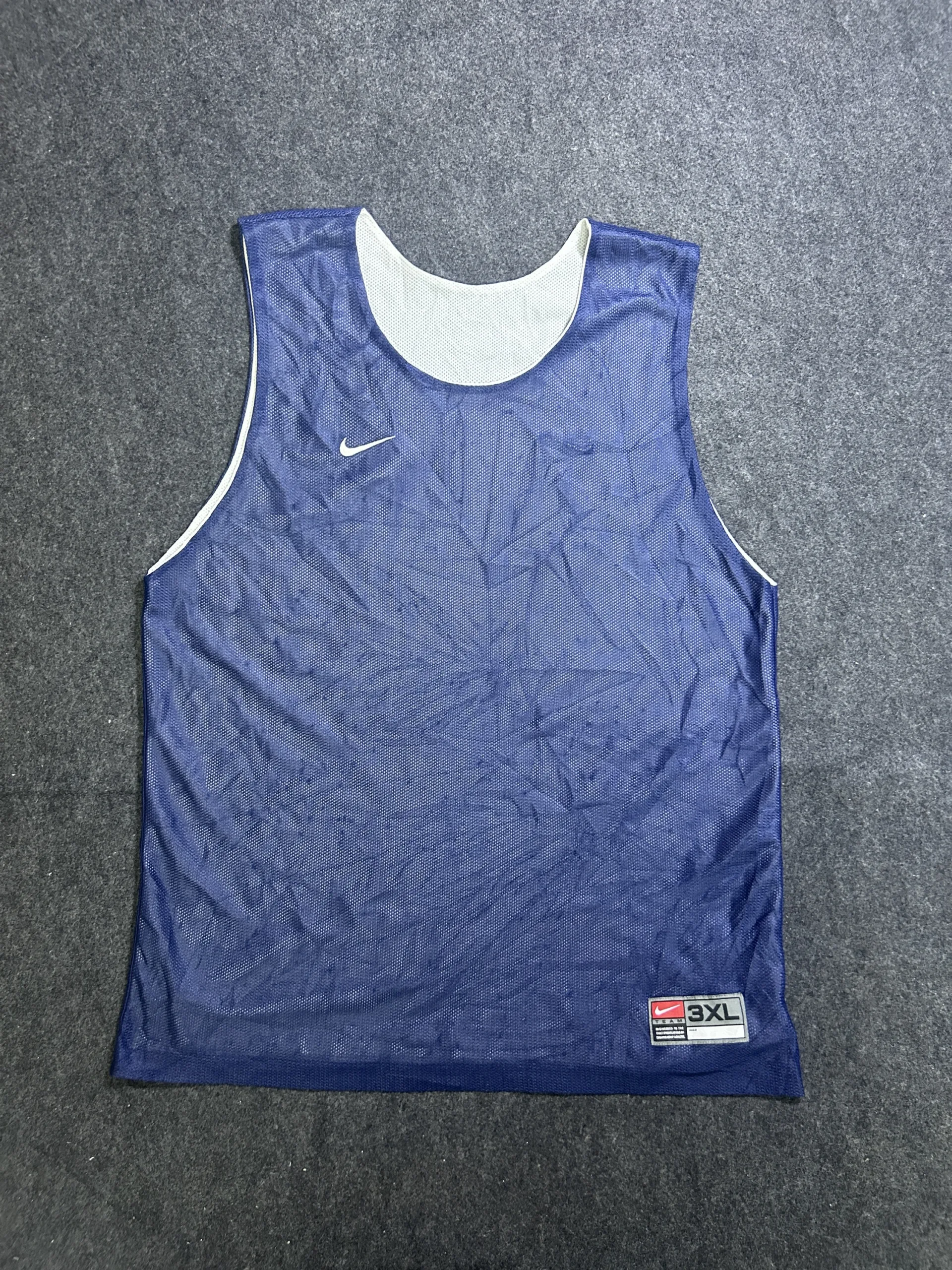 Nike Reversible Mesh Training Bib Vest Blue White 3XL
