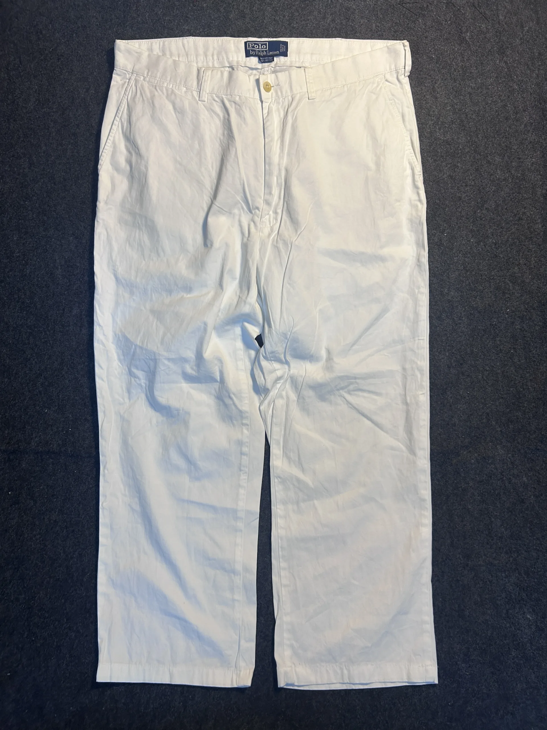 Polo Ralph Lauren Prospect Pant White | Men’s 36W | Classic Straight Fit Chinos