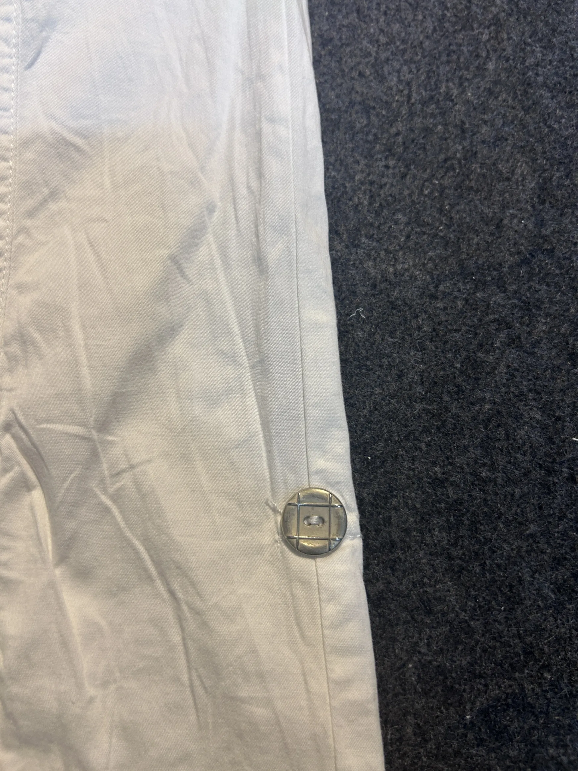 Reitmans White Stretch Capri Pants Waist 36 Unisex Casual Utility Pants
