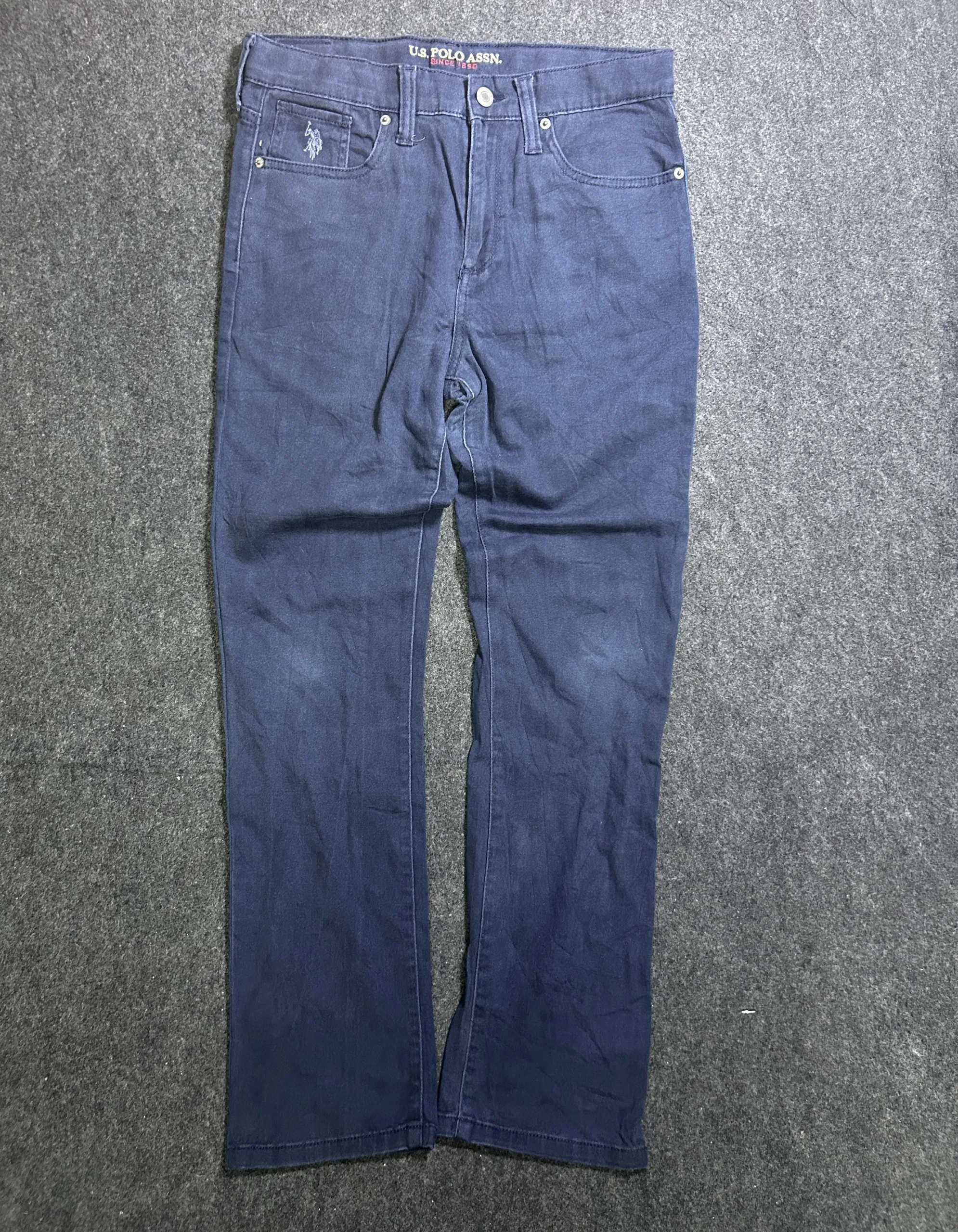 U.S. Polo Assn. Navy Blue Stretch Jeans Men’s W30 Slim Straight Fit