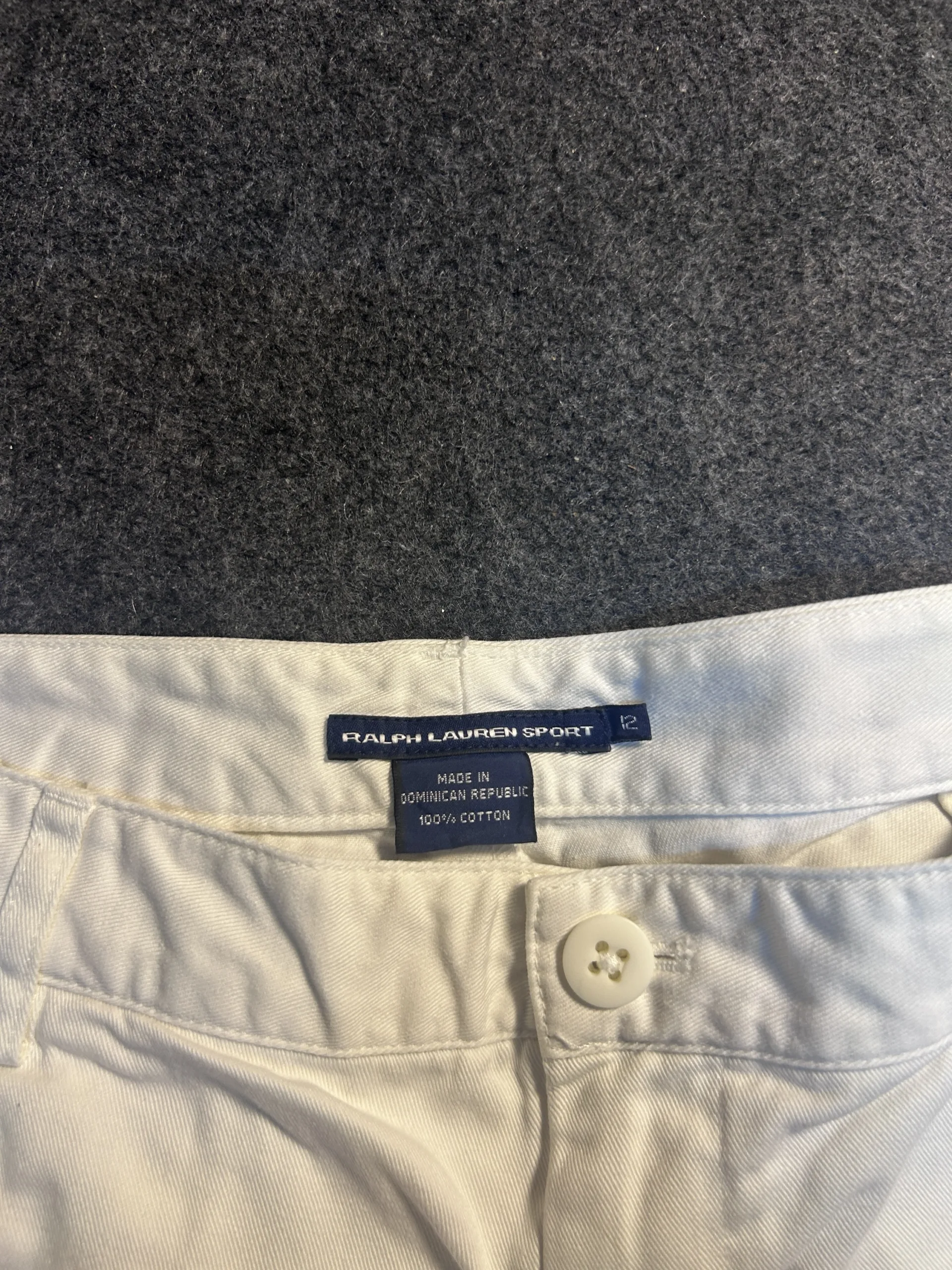 Ralph Lauren Sport White Cropped Trouser  W34