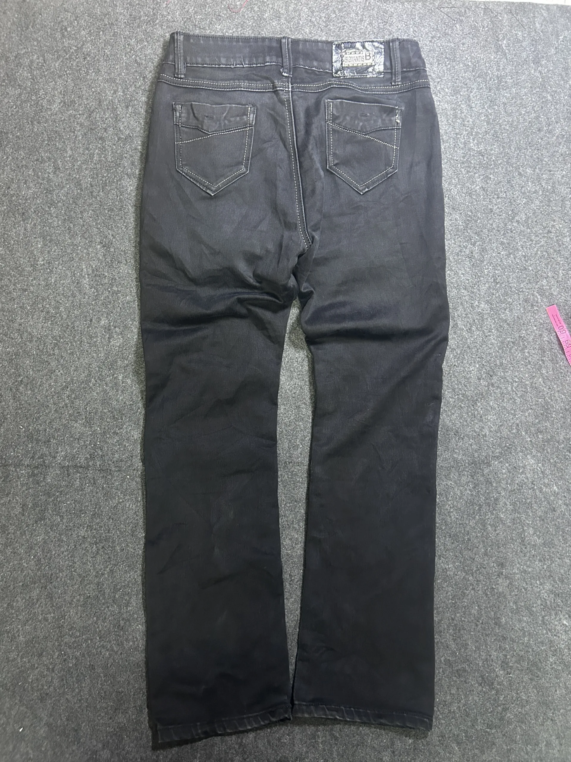 Big Mantis Black Stretch Denim Jeans – Waist 32 | Slim Straight Fit | 97% Cotton