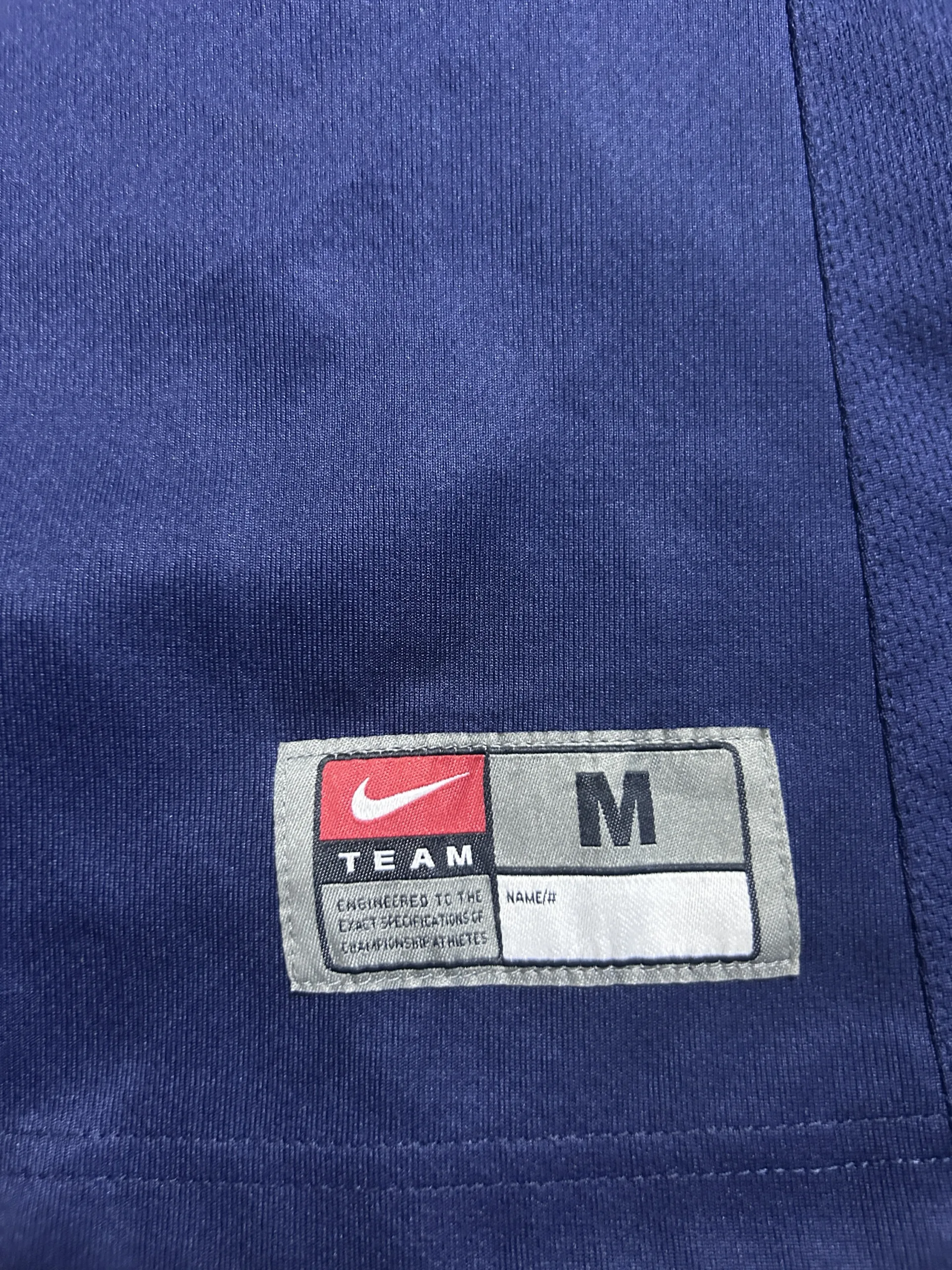 Nike Team Basketball Jersey Navy Blue Sleeveless Performance Tank Top Medium