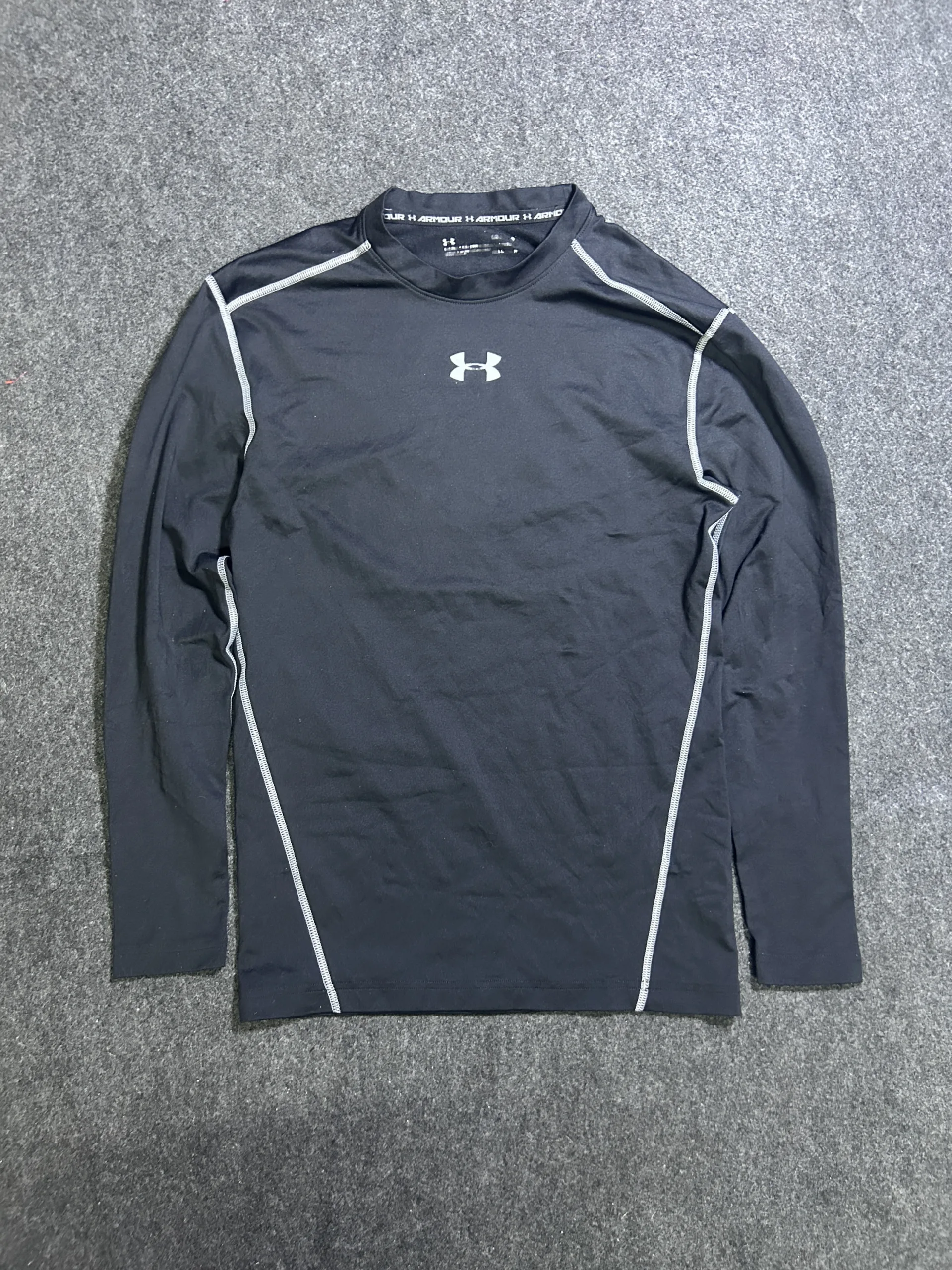 Under Armour ColdGear Compression Base Layer Shirt Black Long Sleeve|  L