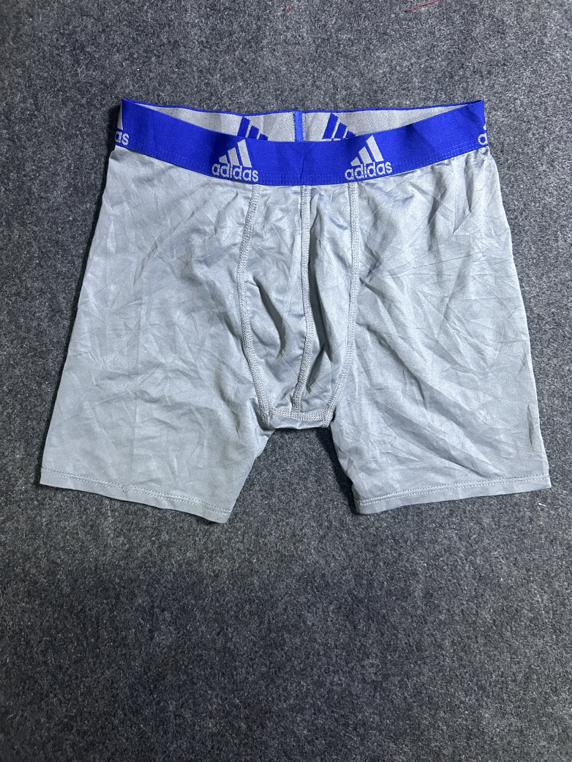 Adidas AeroReady Compression Boxer Briefs Grey Performance Shorts Size S