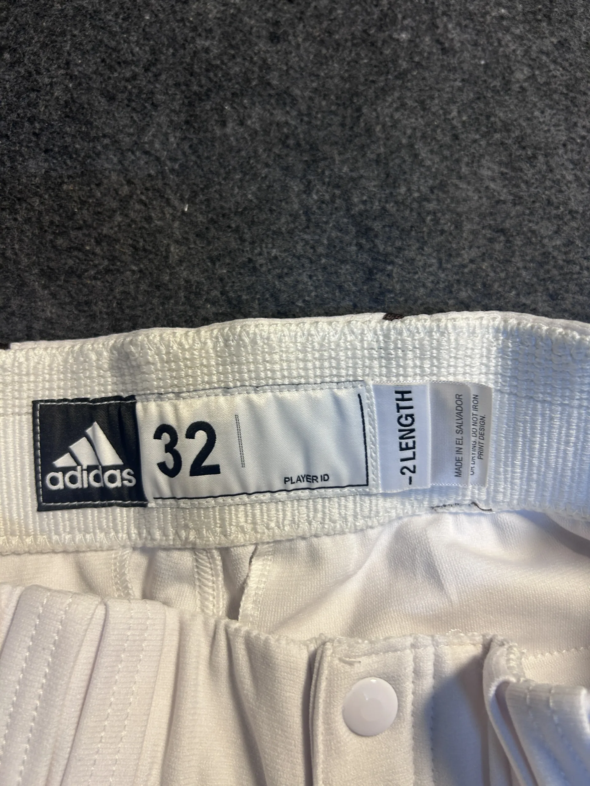 Adidas Baseball Pants White | Performance Fit | Size 32
