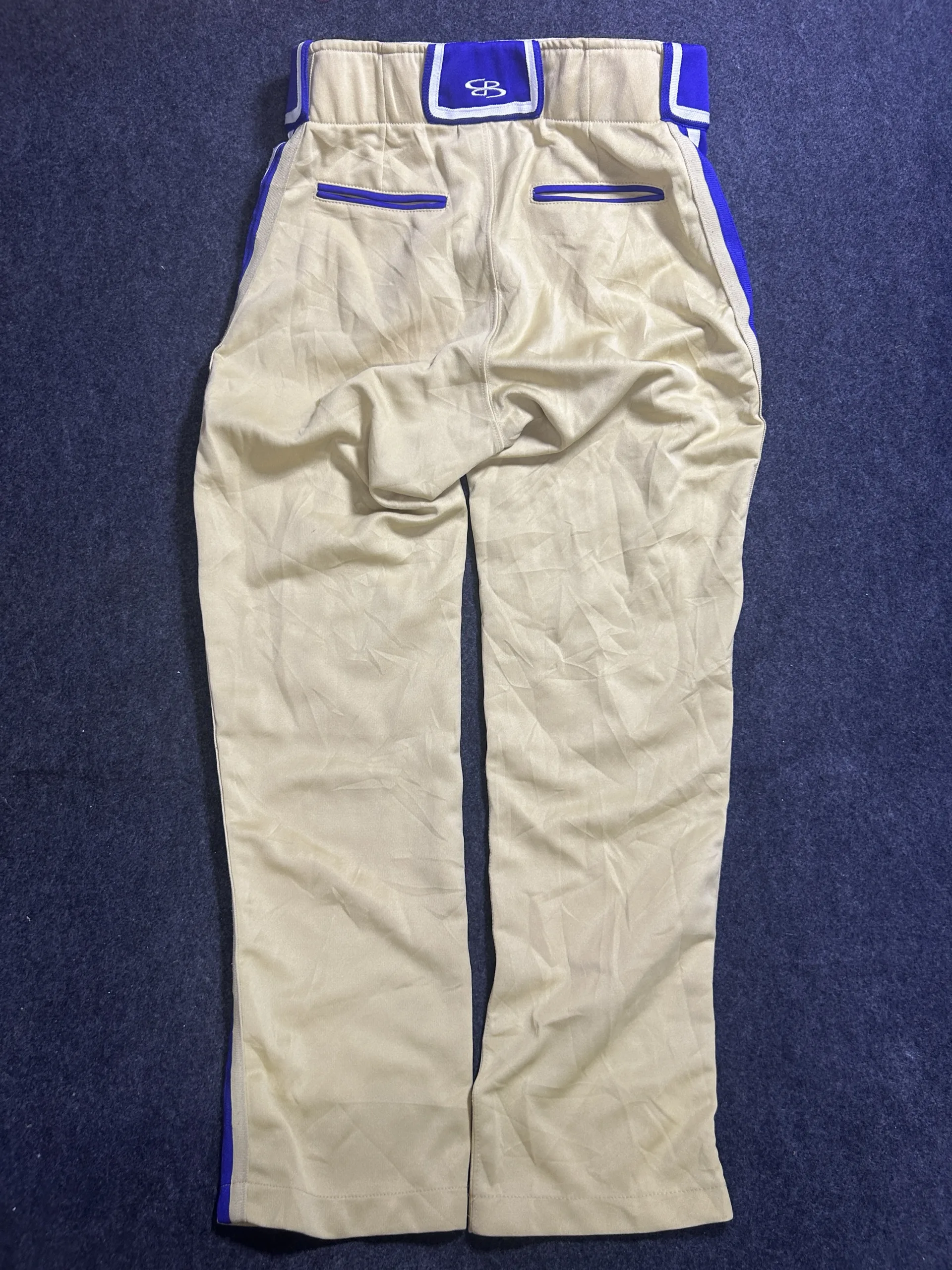 Boombah Performance Baseball/Softball Pants Beige & Purple W30