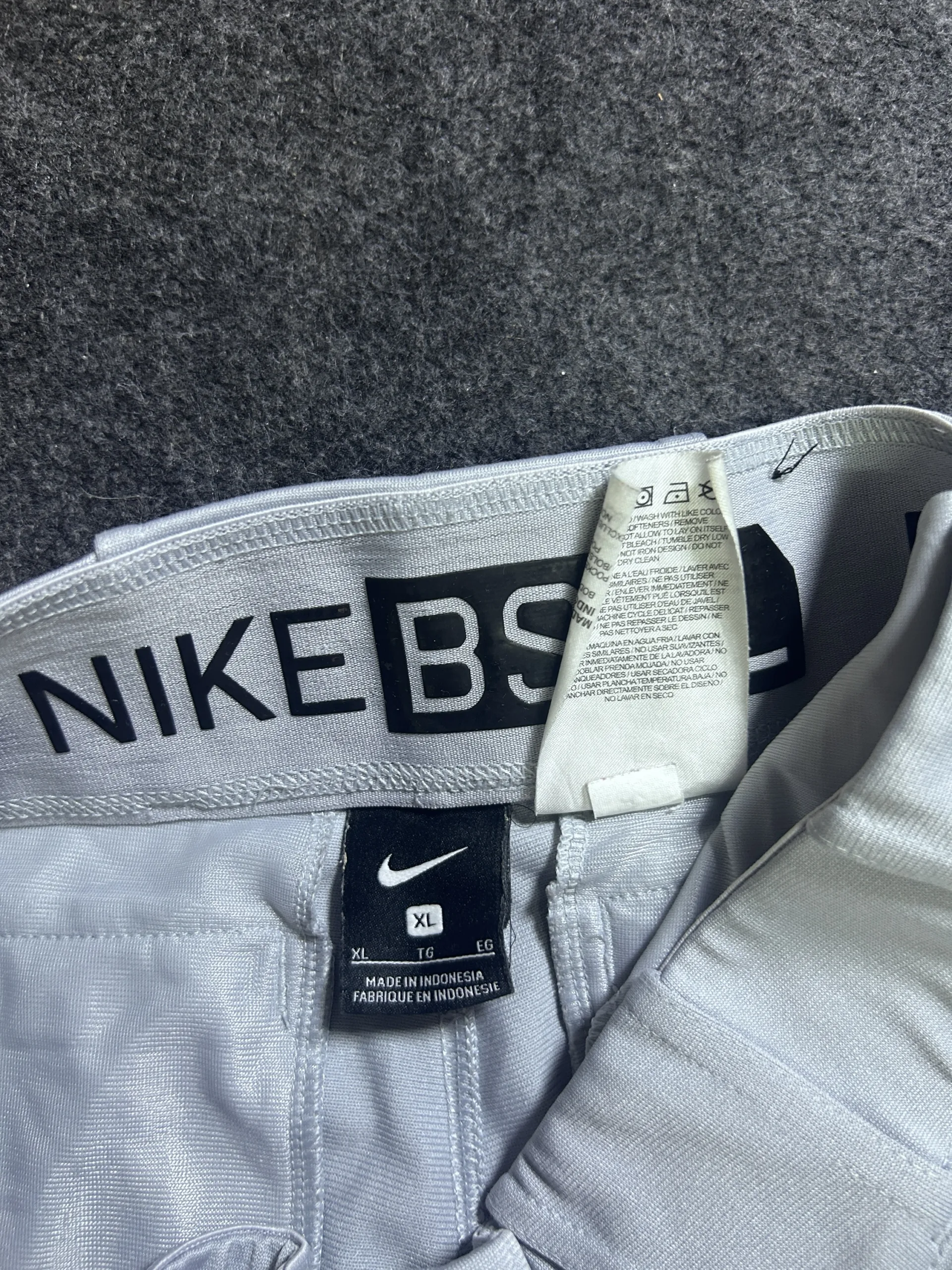 Nike Baseball Performance Pants Grey | XL | Athletic Fit Sports Pants | Waist 30