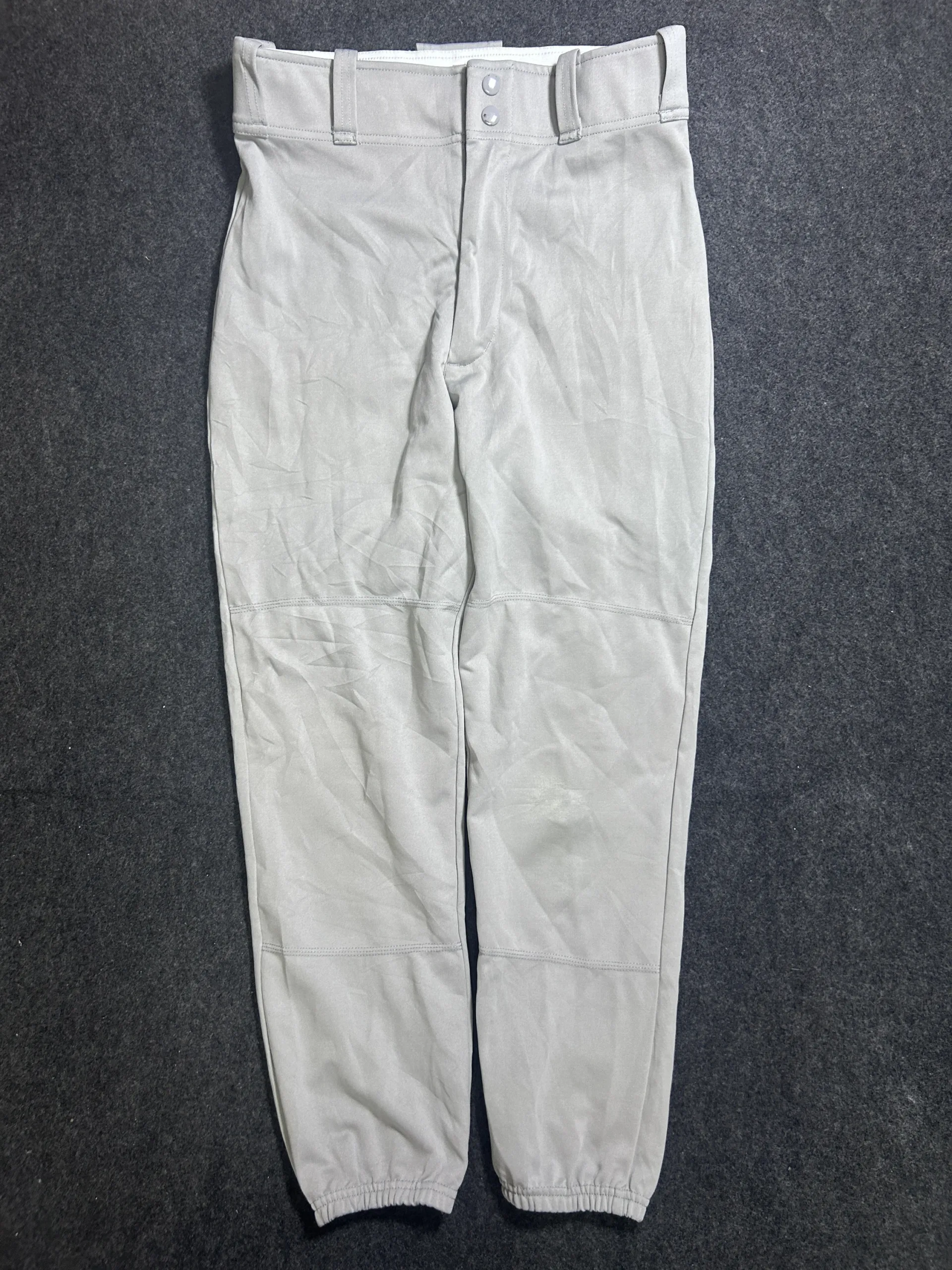 Adidas Baseball Performance Pants Grey | Elastic Cuff Athletic Trousers | Waist 32