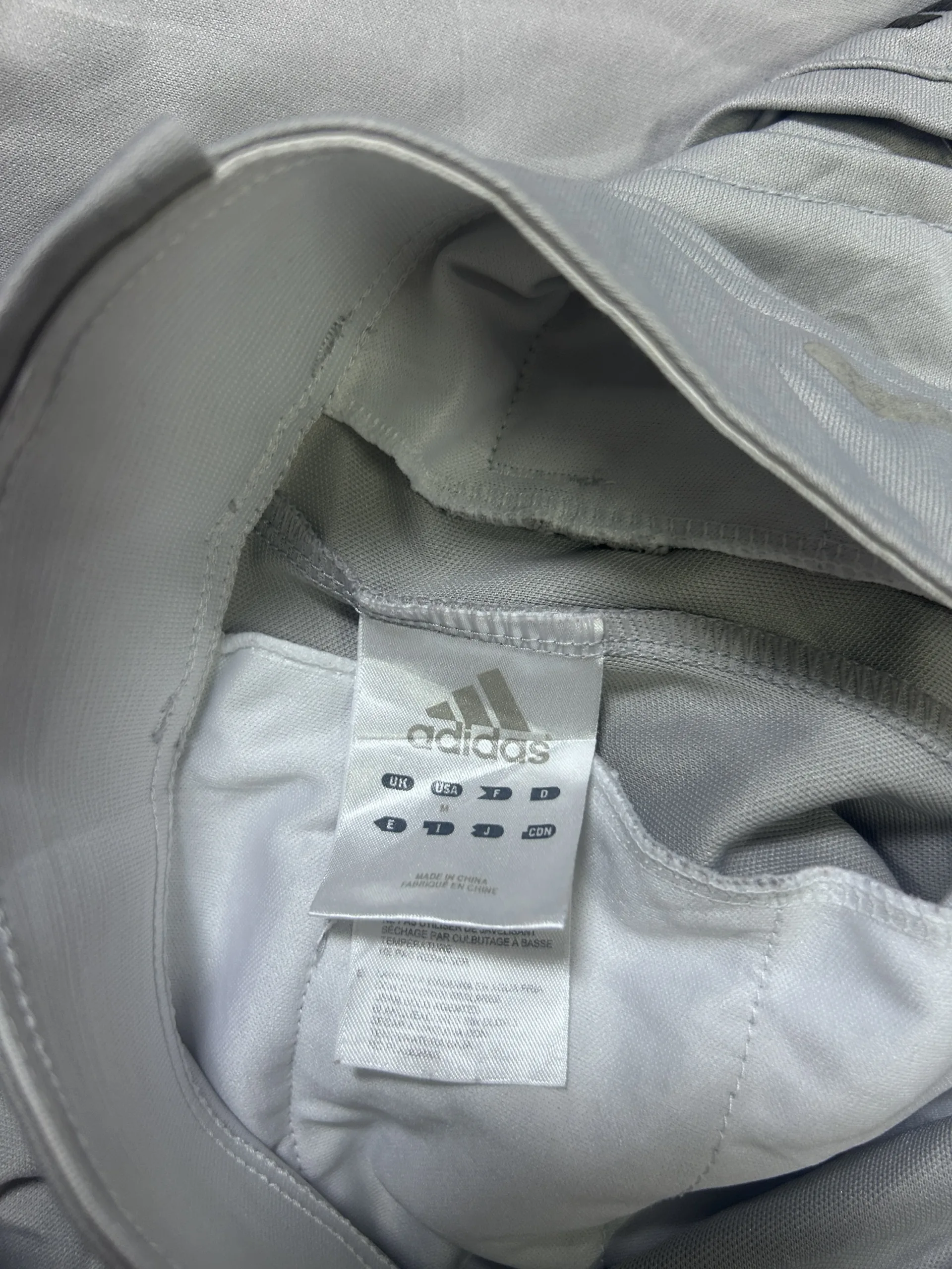 Adidas Baseball Performance Pants Grey | Elastic Cuff Athletic Trousers | Waist 32