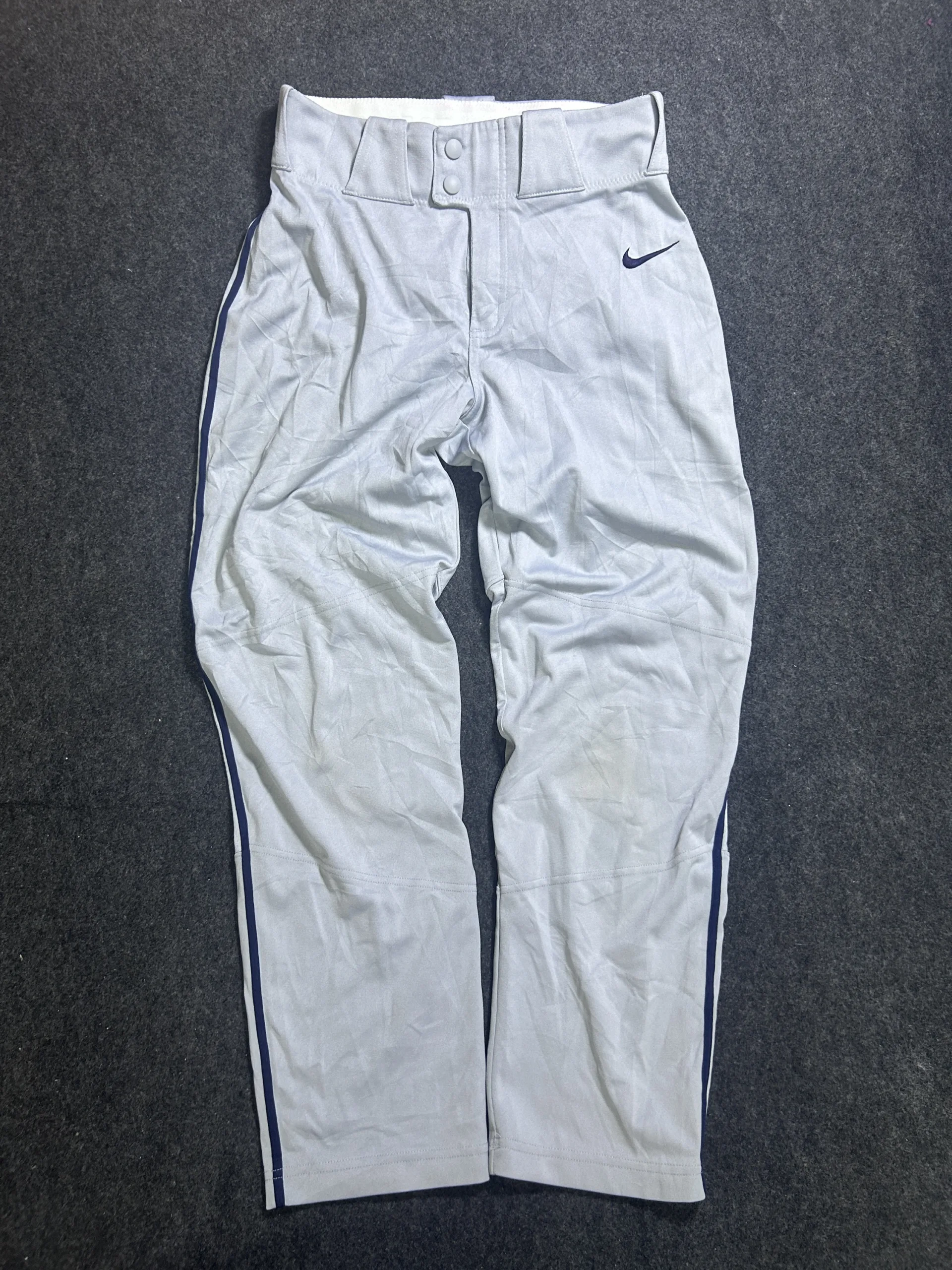 Nike Team Engineered Baseball Performance Pants Grey | Athletic Fit Sports | Waist 28