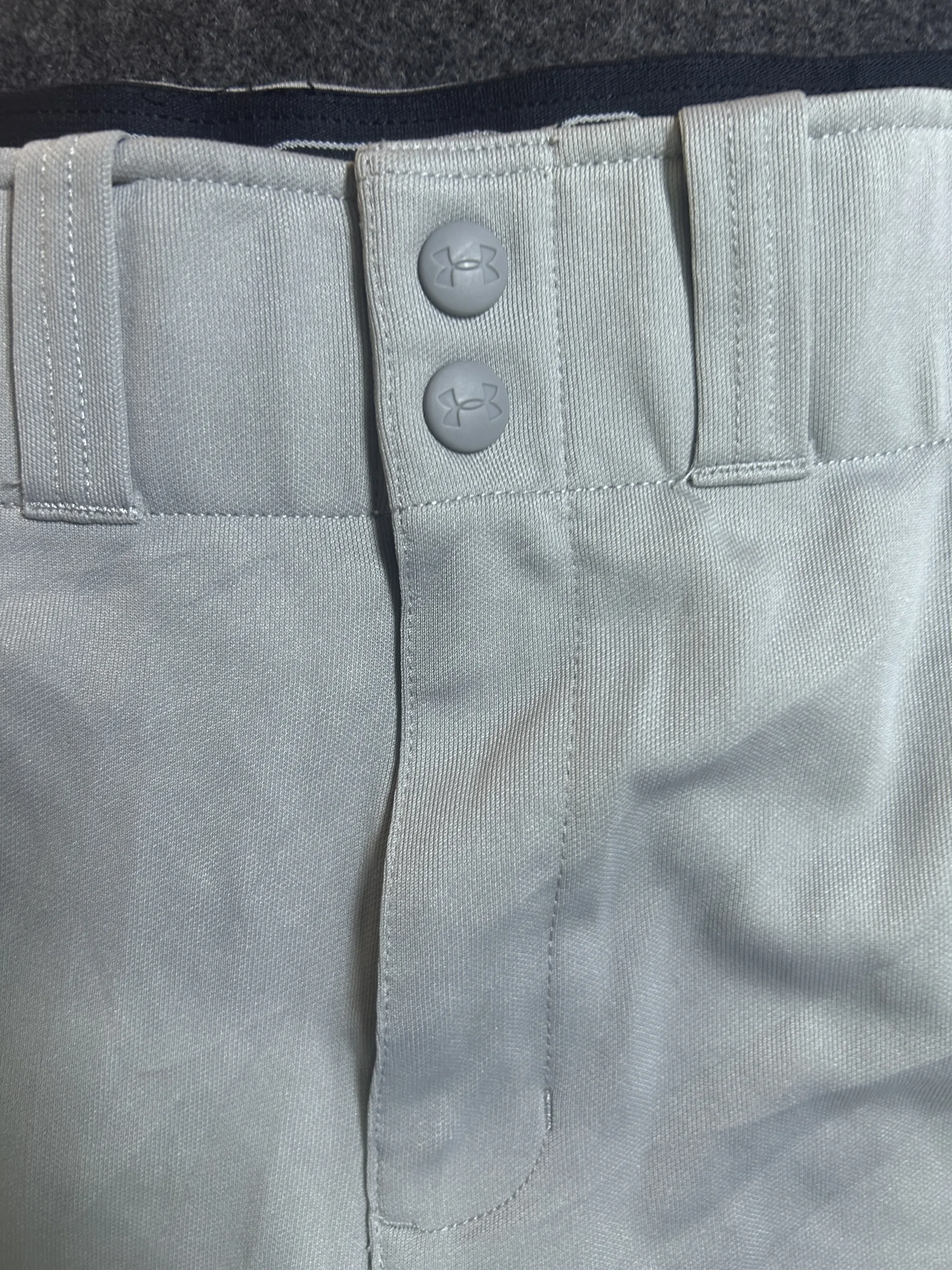 Under Armour HeatGear Baseball Performance Pants Grey | Loose Fit Sports Trousers | Waist 38