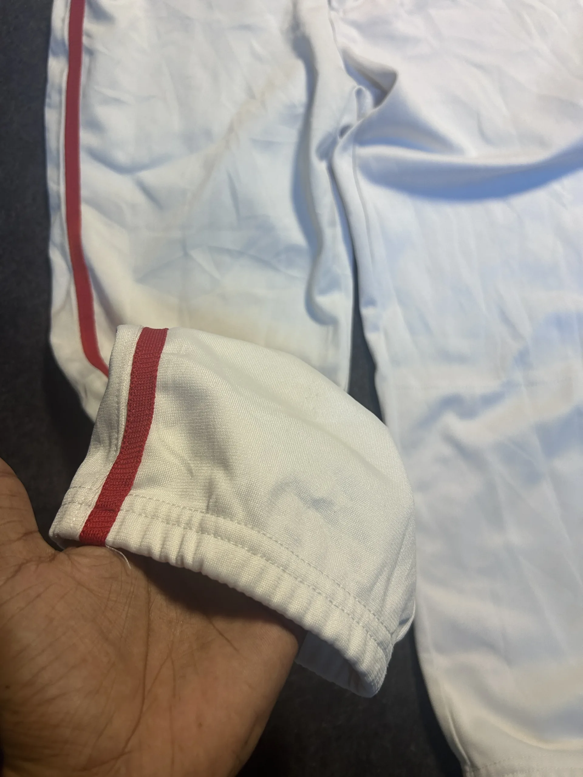 Under Armour Authentic Baseball Softball Knicker Pants White Red Stripe | Cropped Performance Pants | Waist 30
