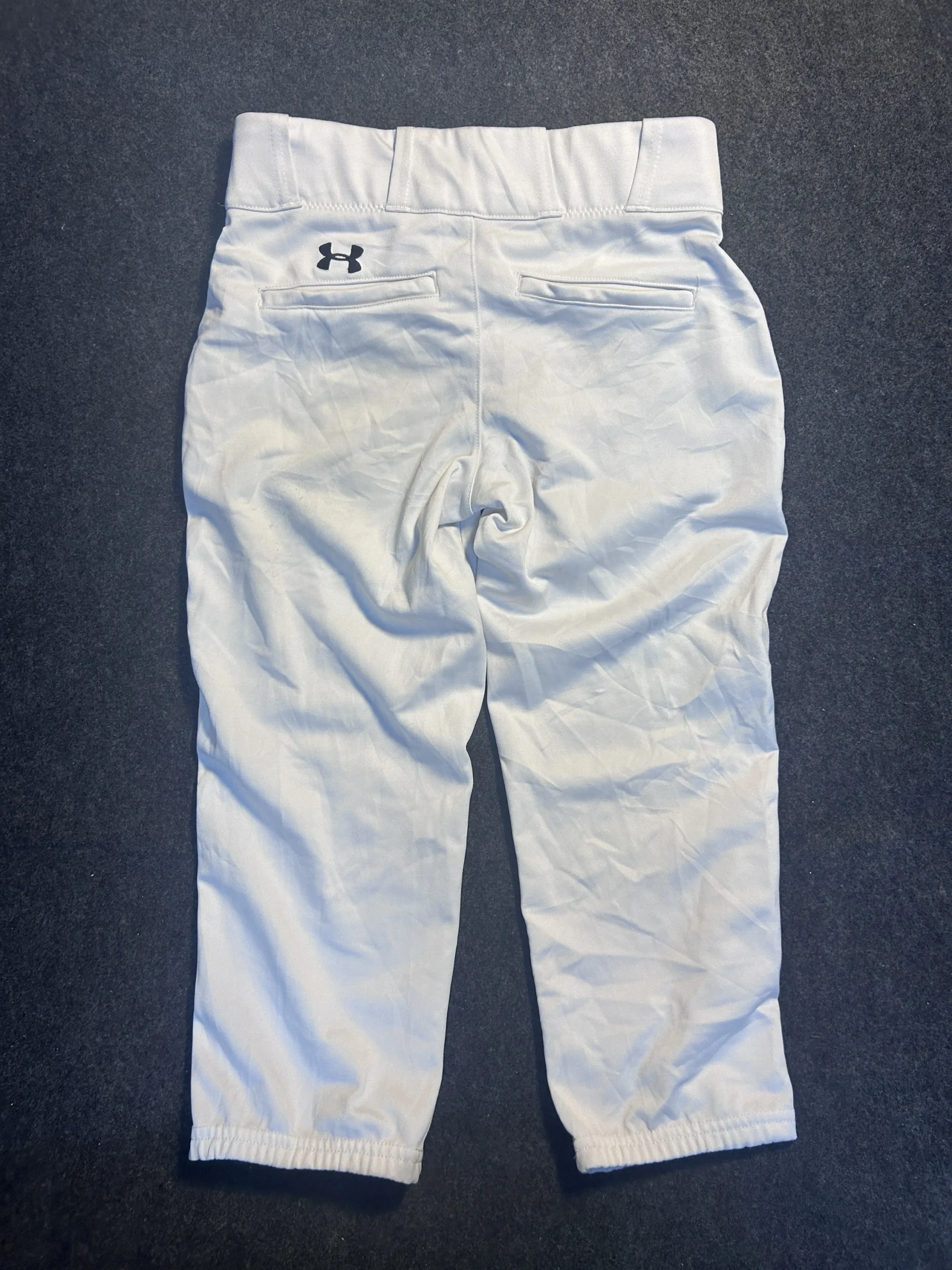 Under Armour Authentic Baseball Softball Knicker Pants White Red Stripe | Cropped Performance Pants | Waist 30
