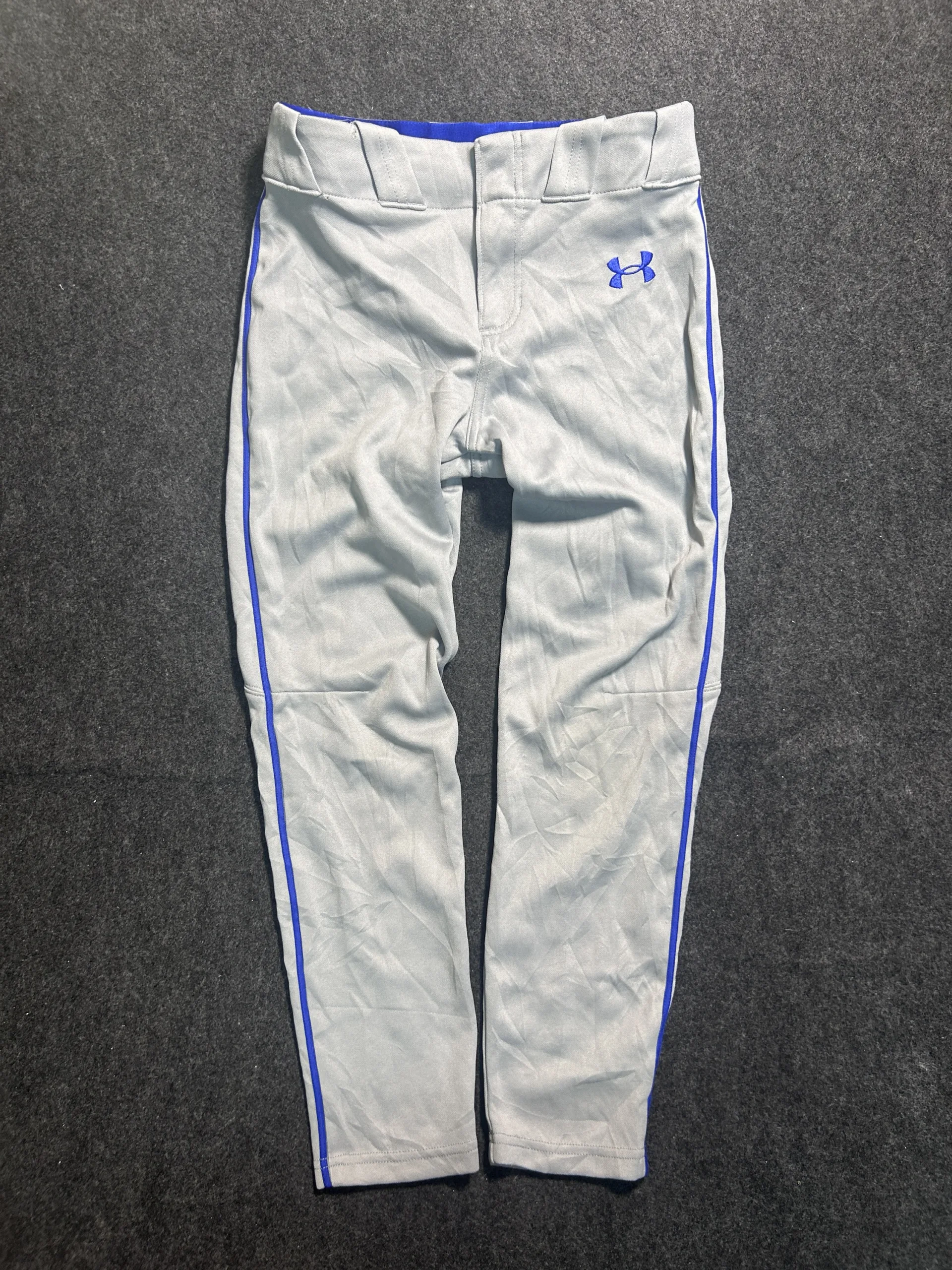 Under Armour Authentic Baseball Softball Knicker Pants White Red Stripe | W26