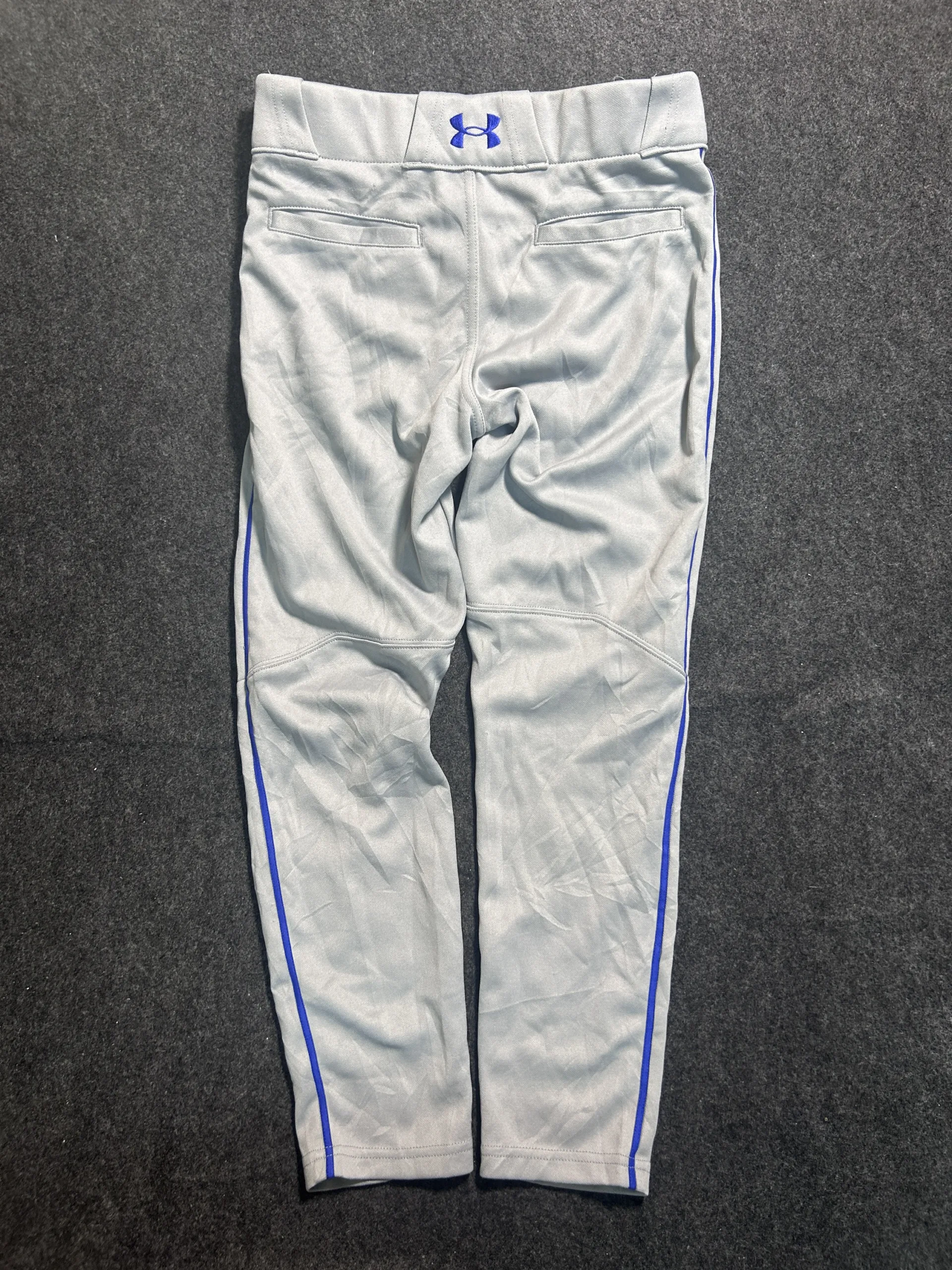 Under Armour Authentic Baseball Softball Knicker Pants White Red Stripe | W26