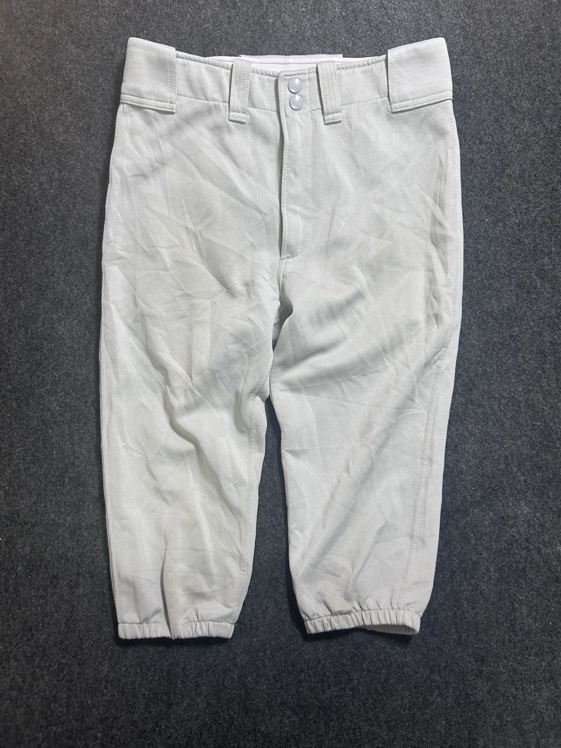 Mizuno Baseball Pants Gray | Cropped Performance Sports Pants | Waist 30