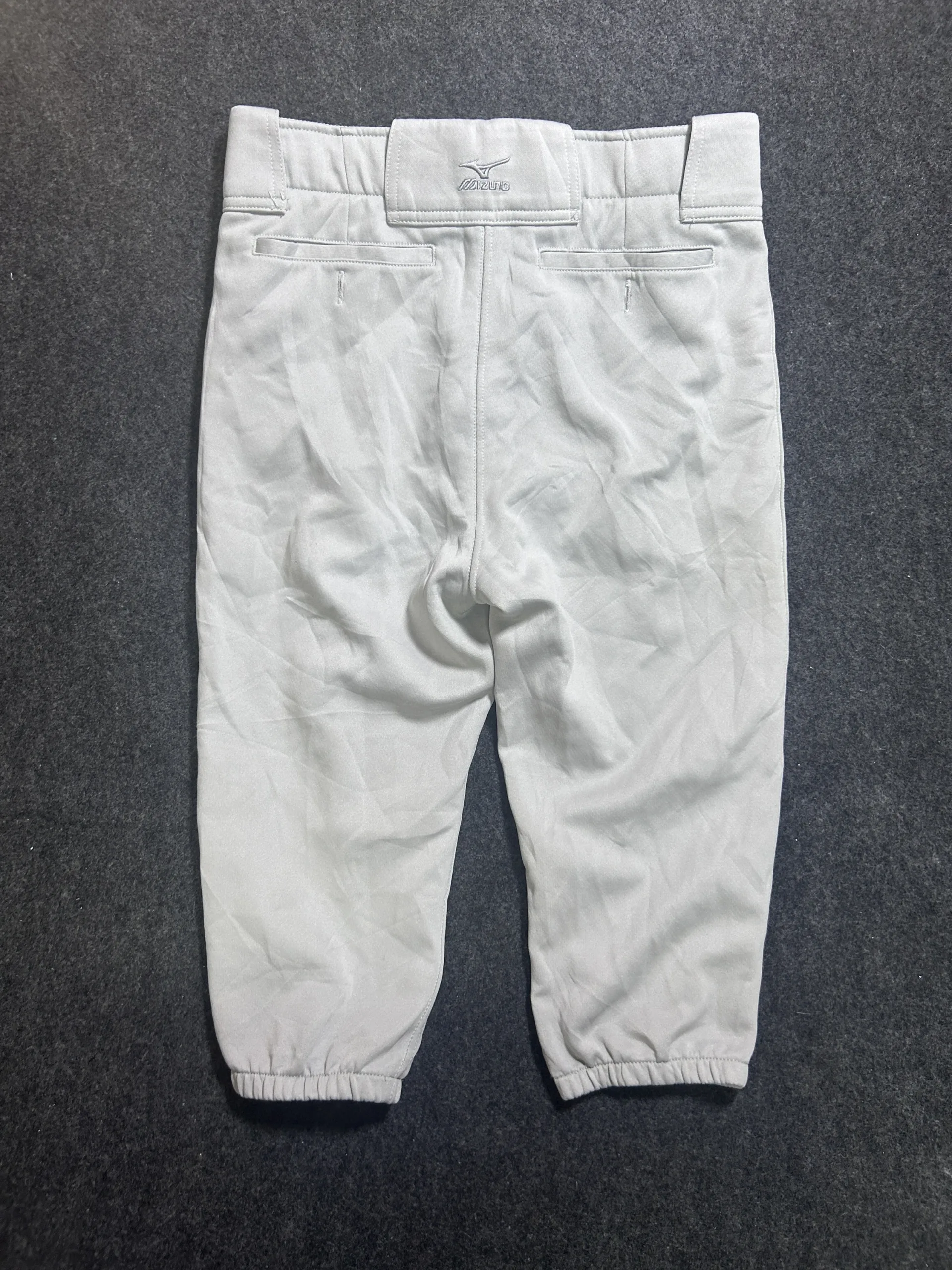 Mizuno Baseball Pants Gray | Cropped Performance Sports Pants | Waist 30