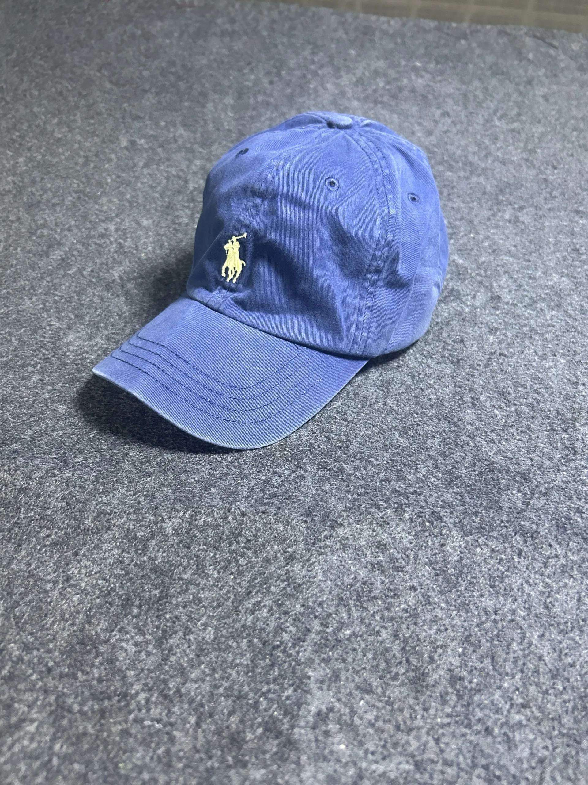 Polo Ralph Lauren Navy Blue Adjustable Cap | Embroidered Pony Logo | Classic Dad Hat