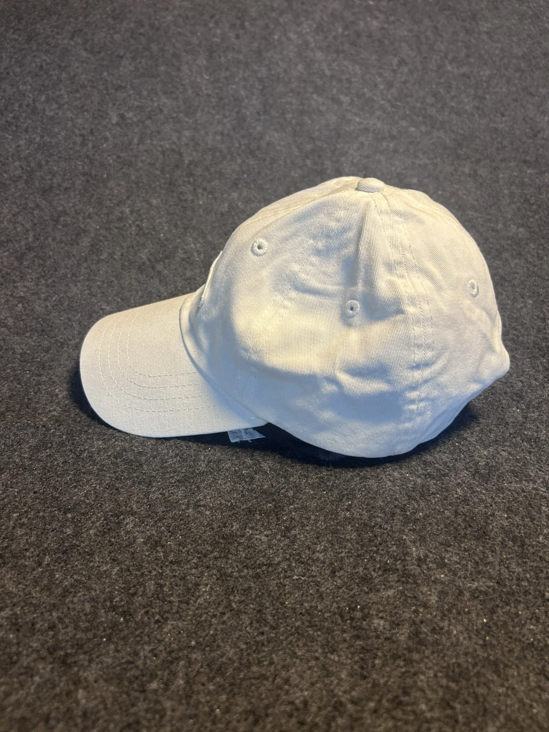 Vans White Oval Logo Strapback Cap | 100% Cotton Summer Dad Hat | One Size