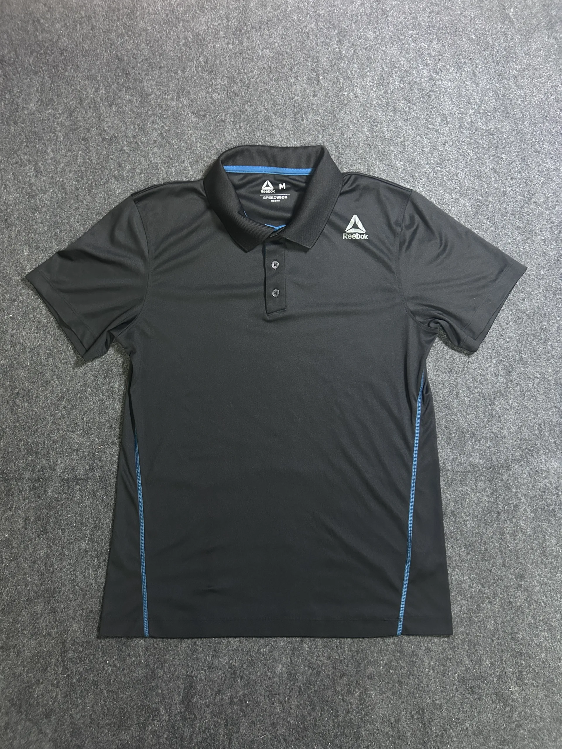 Reebok Speedwick Performance Polo Shirt Black – Size M – Unused