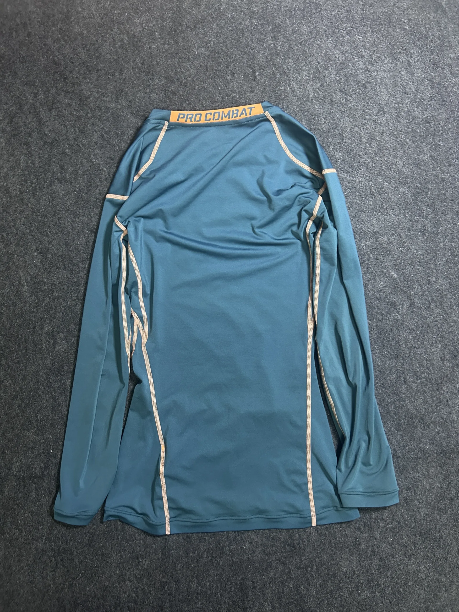 Nike Pro Combat Dri-FIT Compression TShirt Teal Blue Size S
