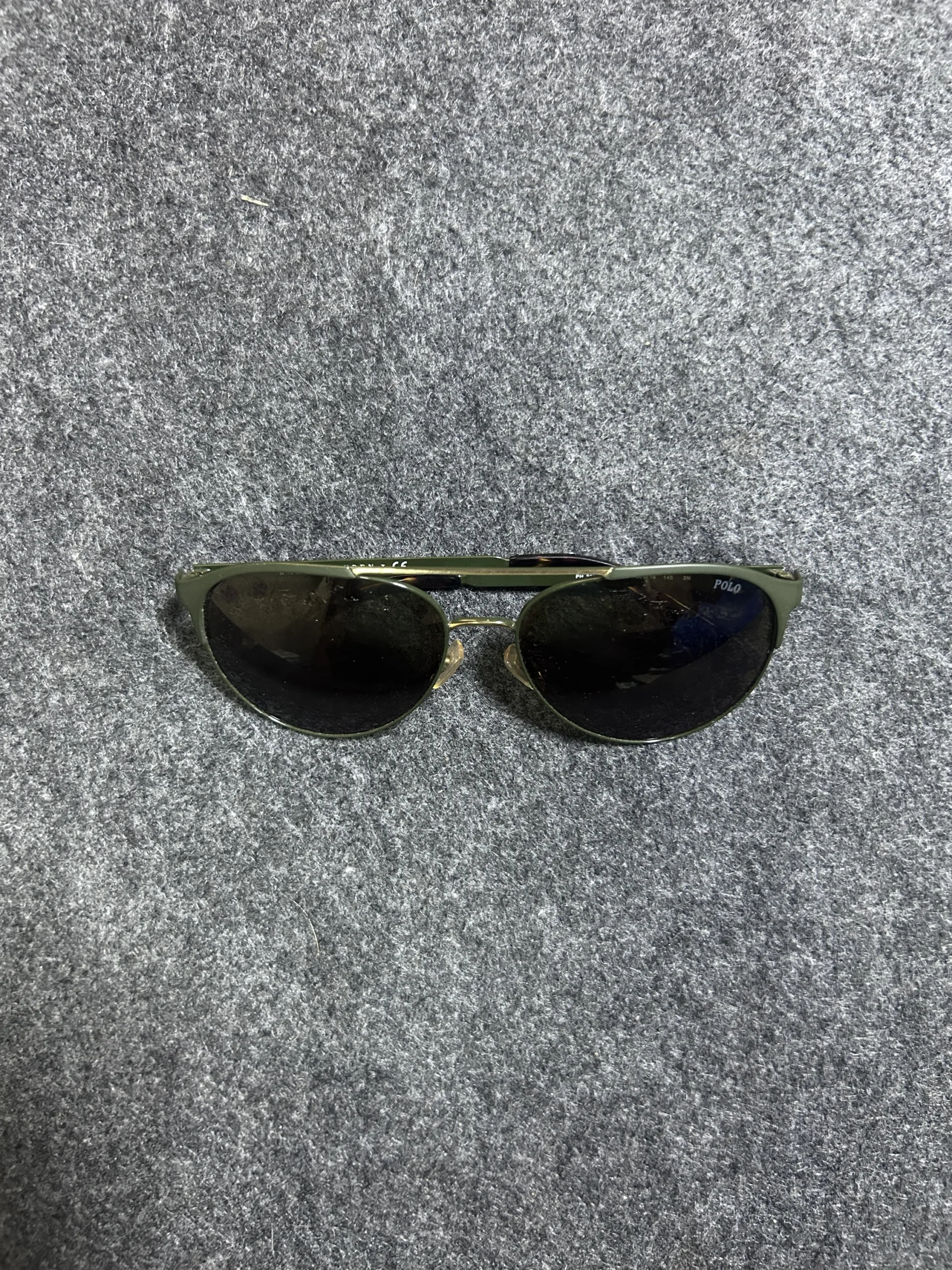 Polo Ralph Lauren PH3123 Aviator Sunglasses – Olive Green Frame